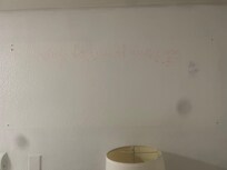 Big writing on wall