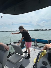 Pontoon Boat and fishing