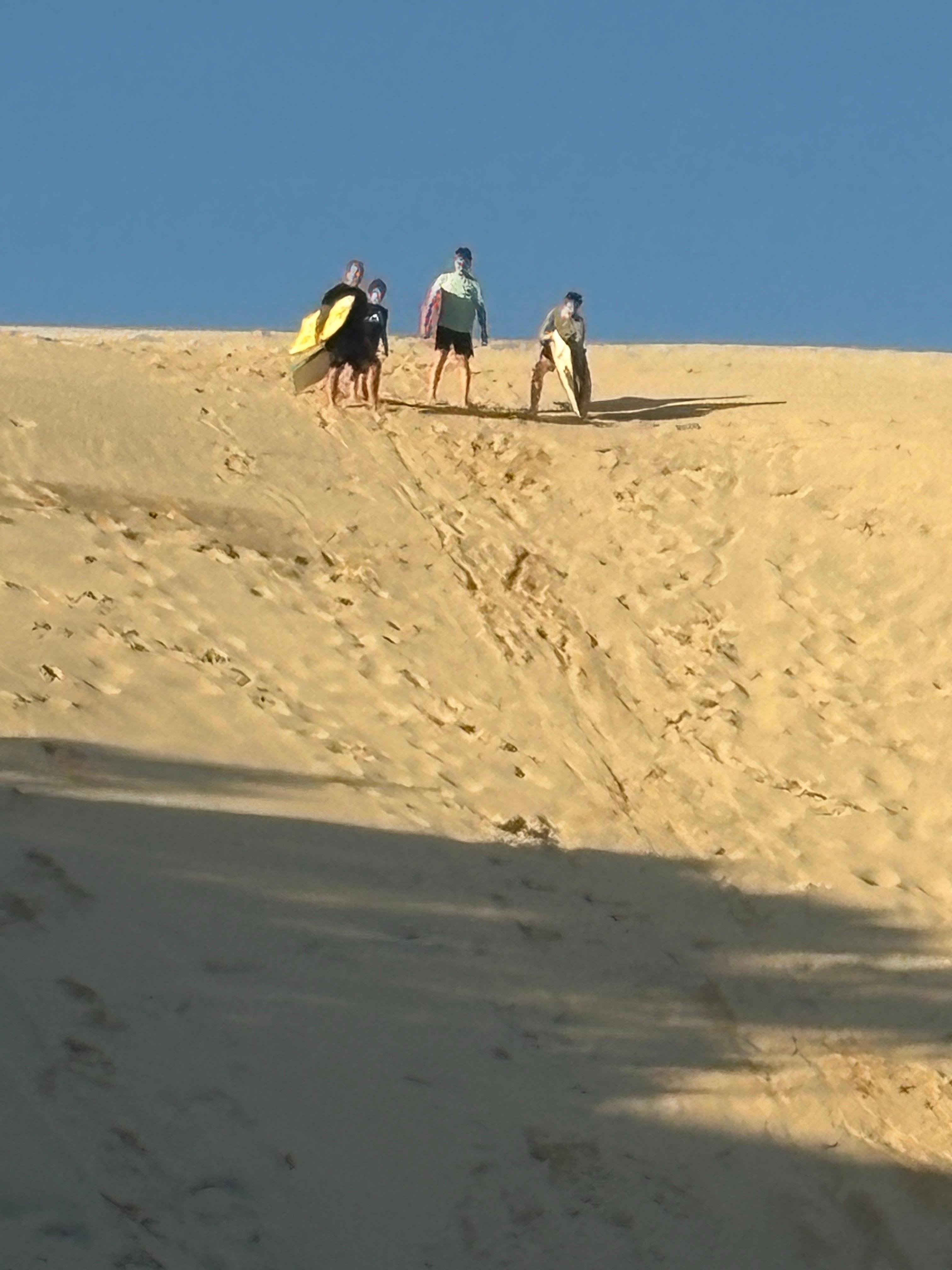 Kids just love the sand dunes 