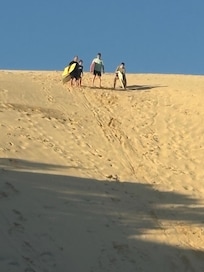 Kids just love the sand dunes