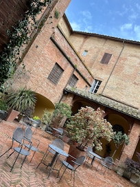 Nice patio in Summer I imagine but we couldnât enjoy it because of the bad weather âŠ