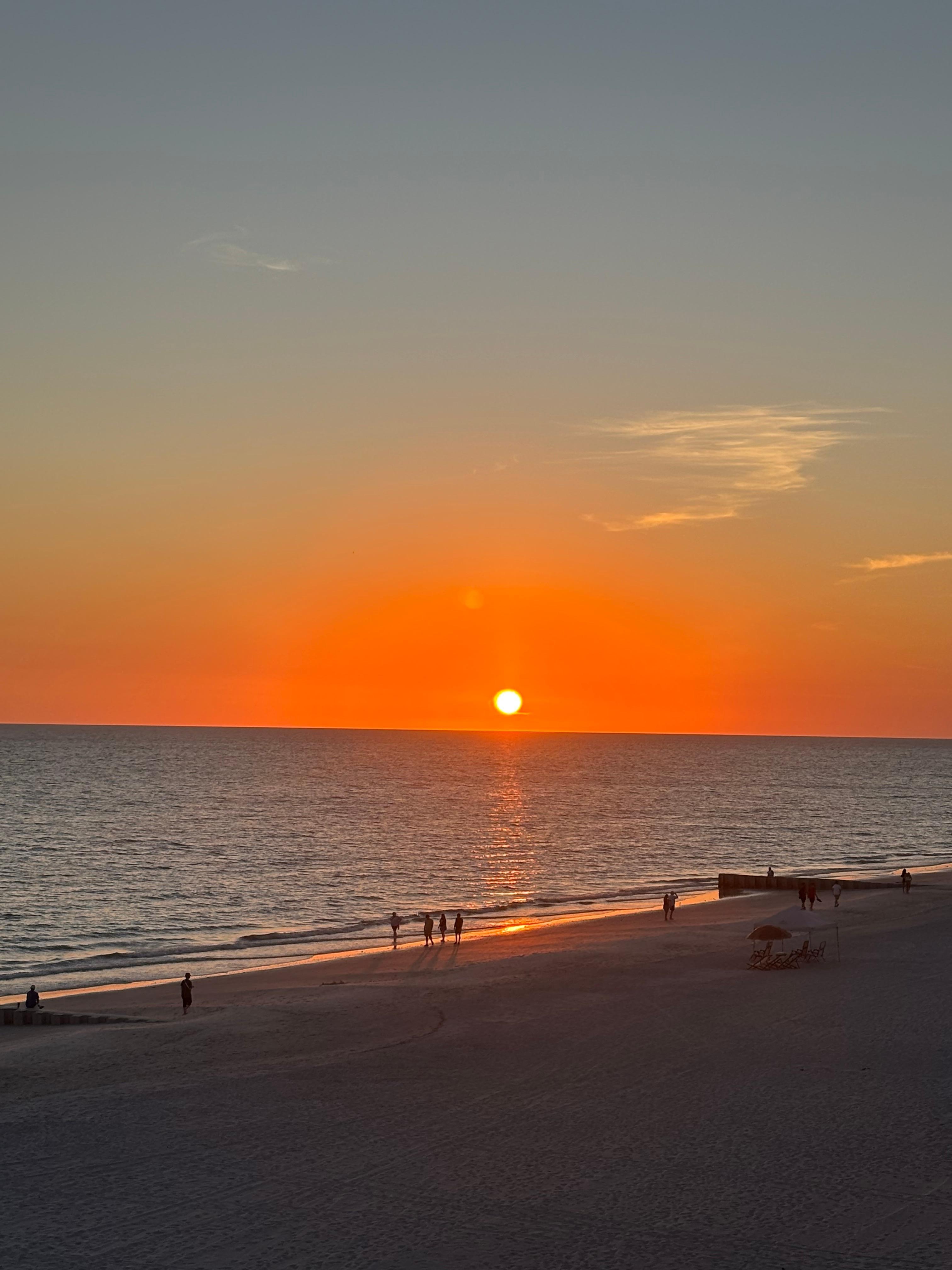 Beautiful sunsets from our balcony.