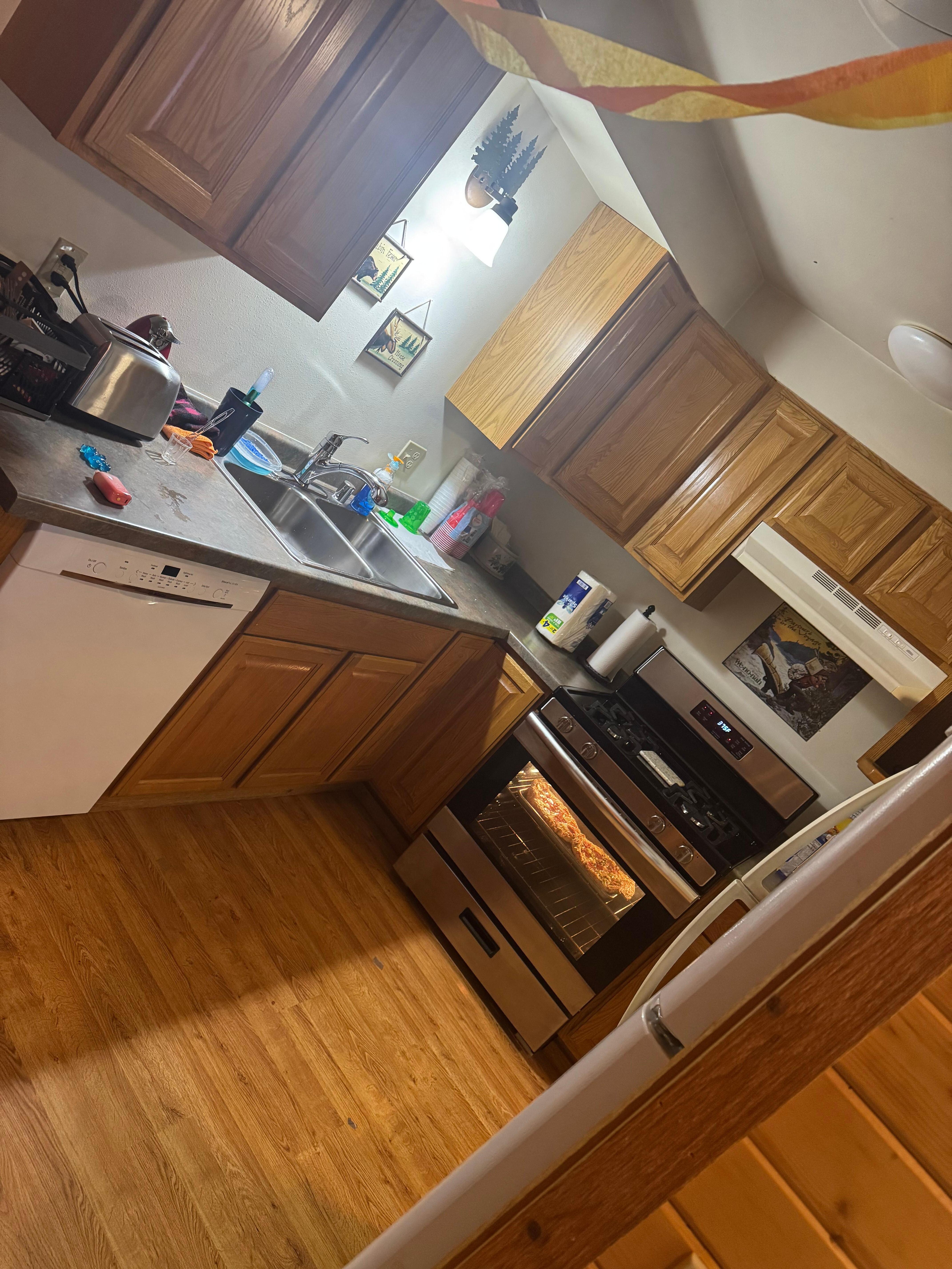 All utensils, hand soap dish soap towels etc 