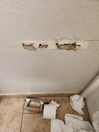 Filthy showers again manager was told and nothing was done