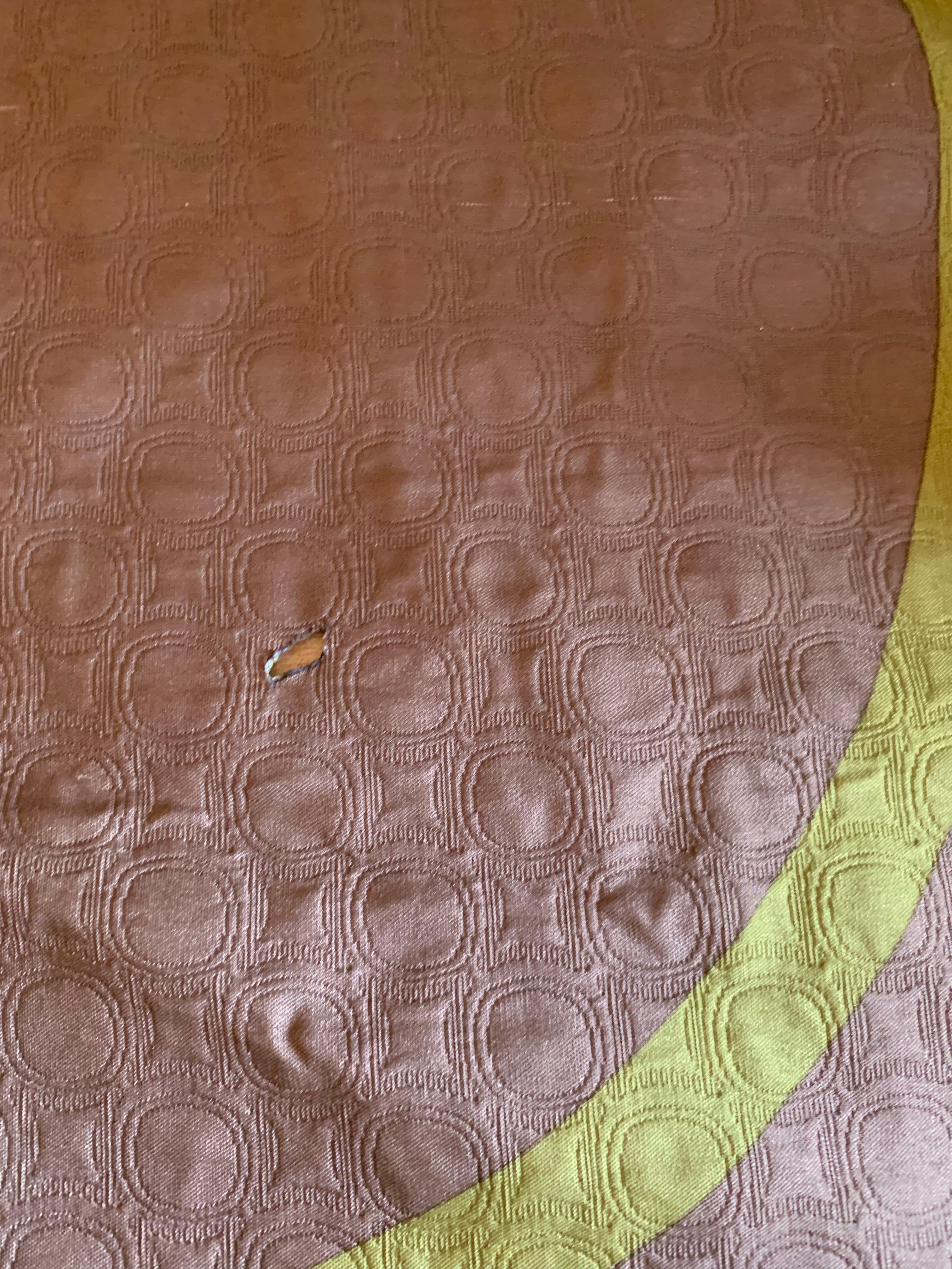 There are holes in the blankets for people smoking in the room