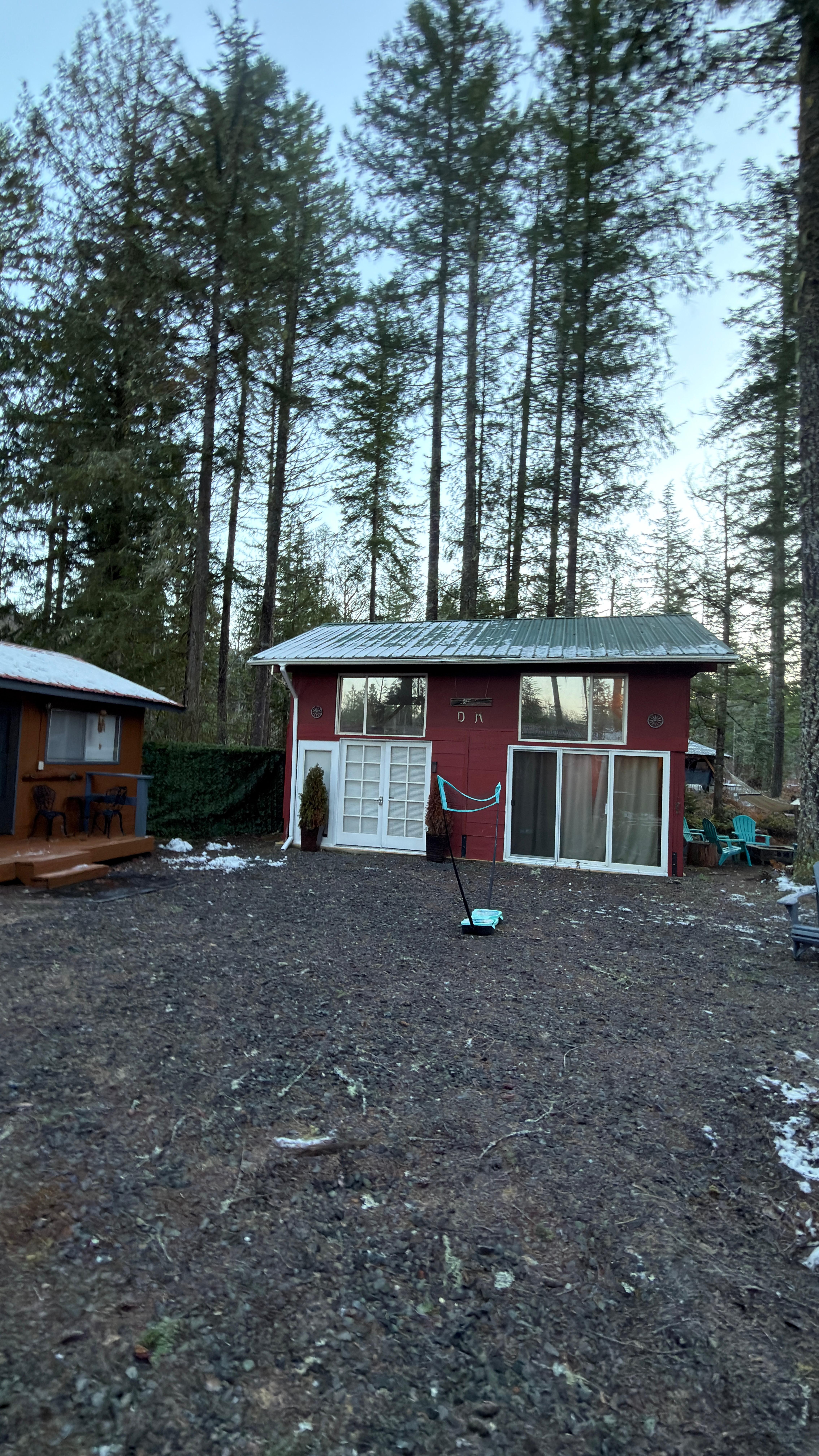 open pavilion with a hot tub