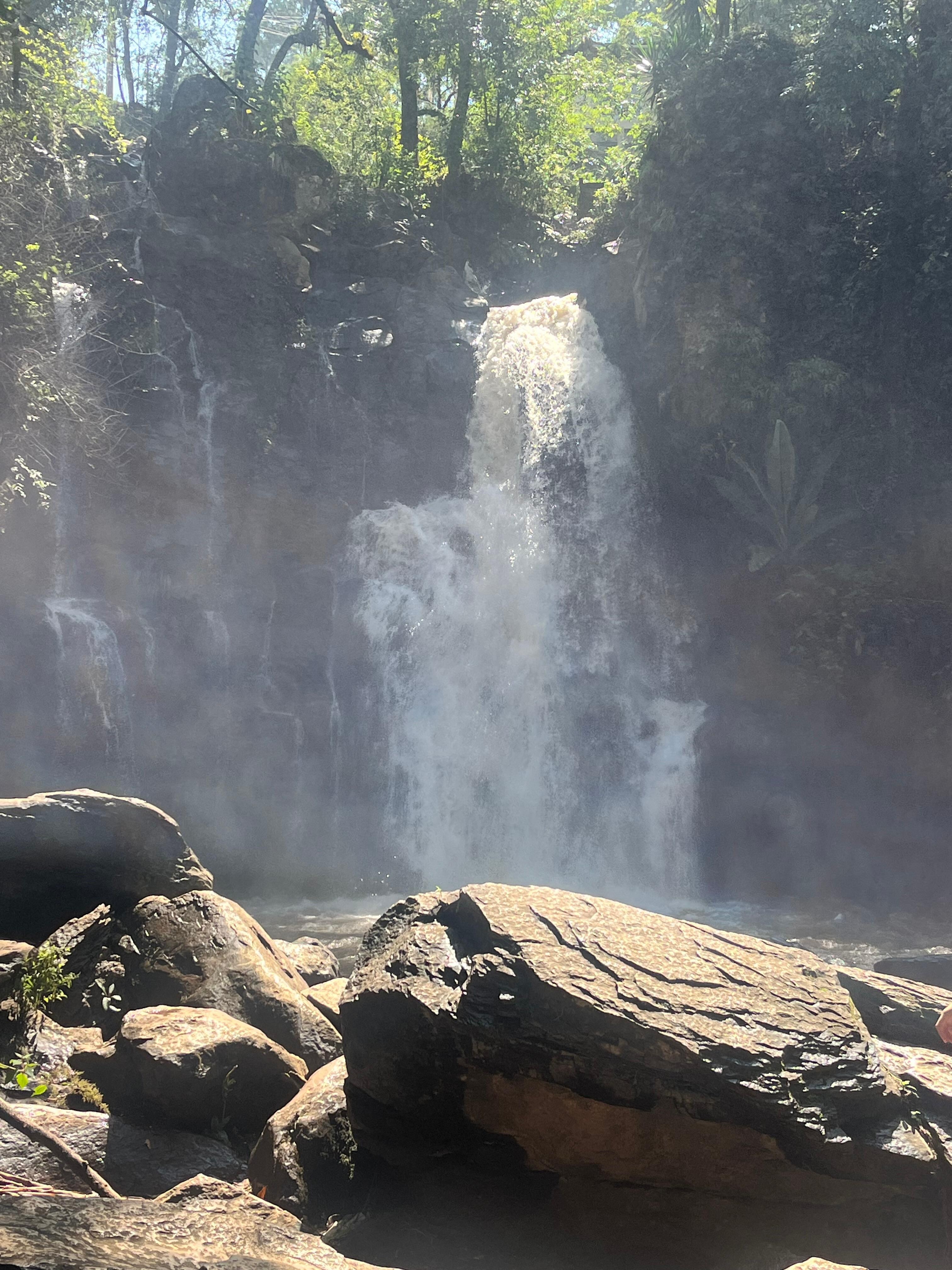 Waterfall on site