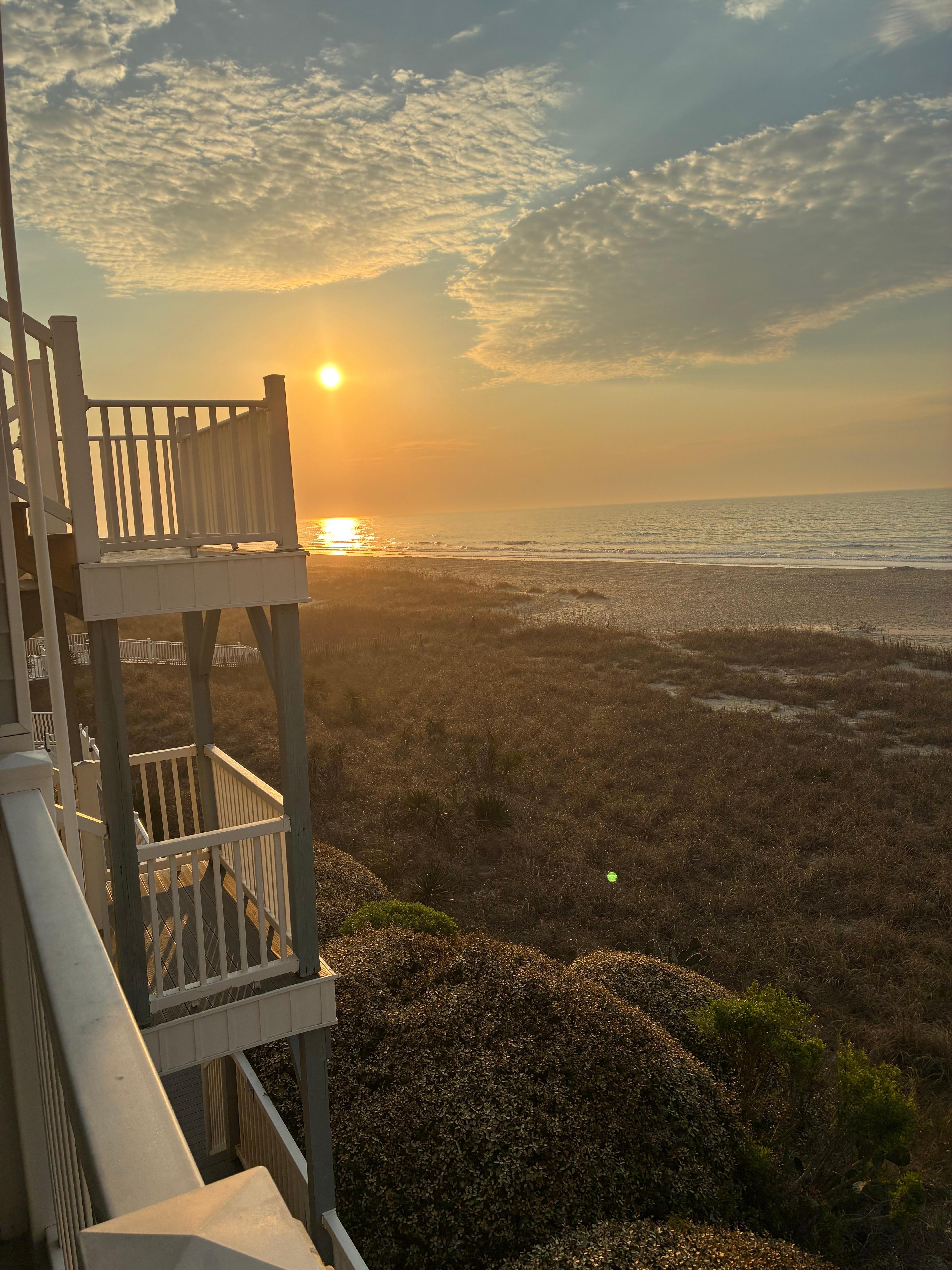 Sunrise from balcony
