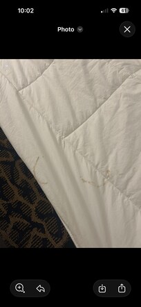 Blood on sheets