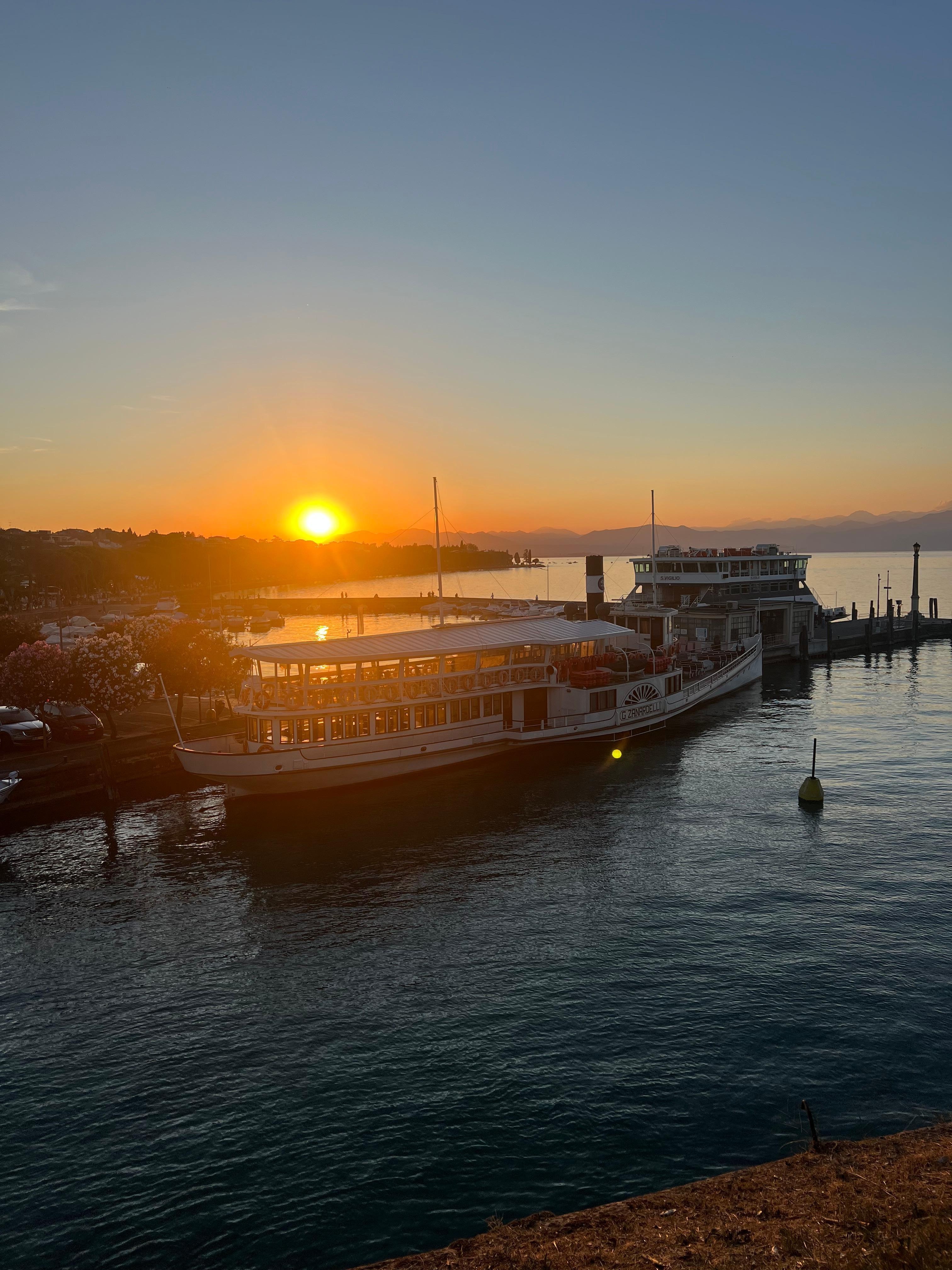 Solnedgang i Peschiera 