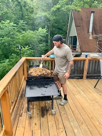 Cooking on the blackstone