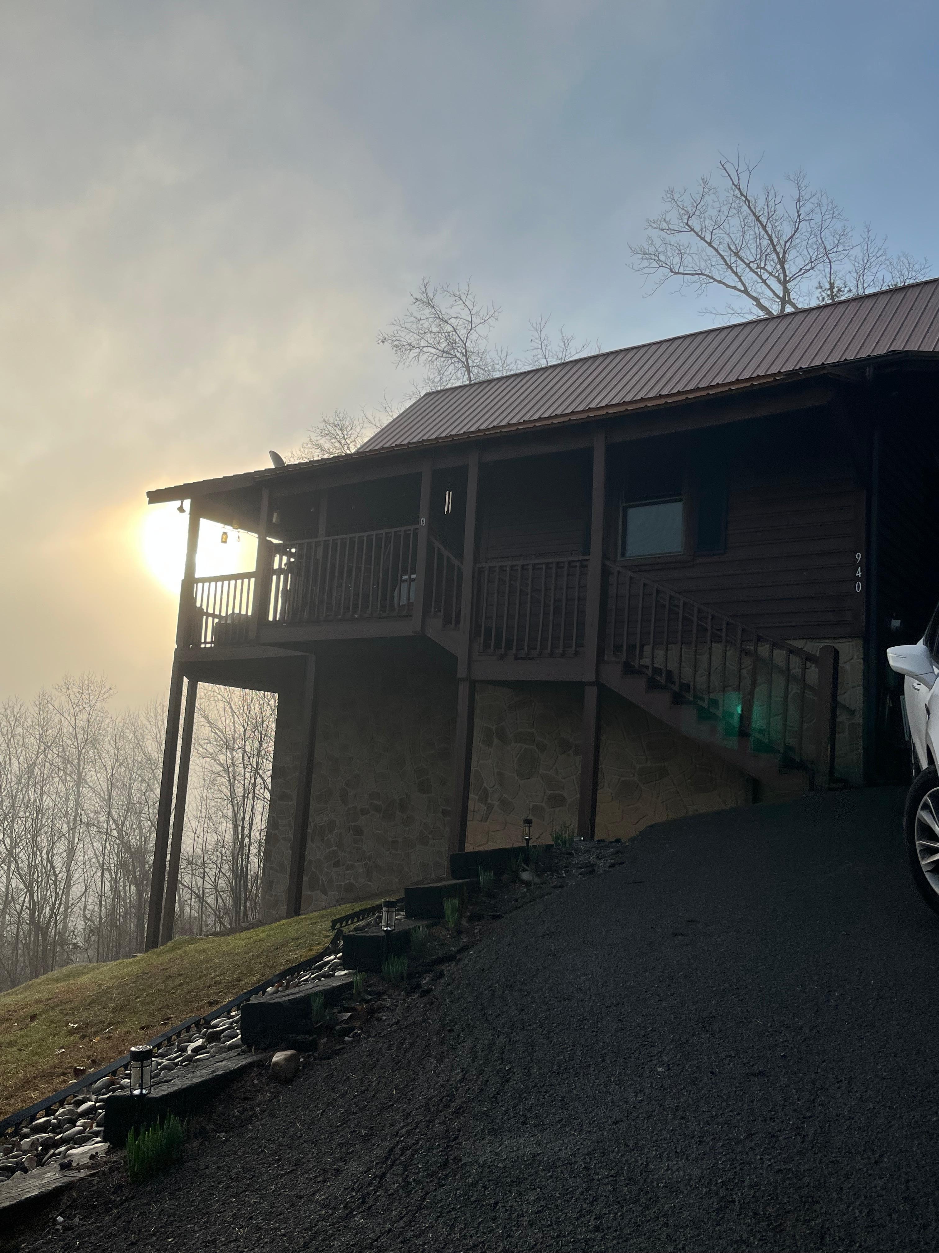 Steep driveway but manageable 