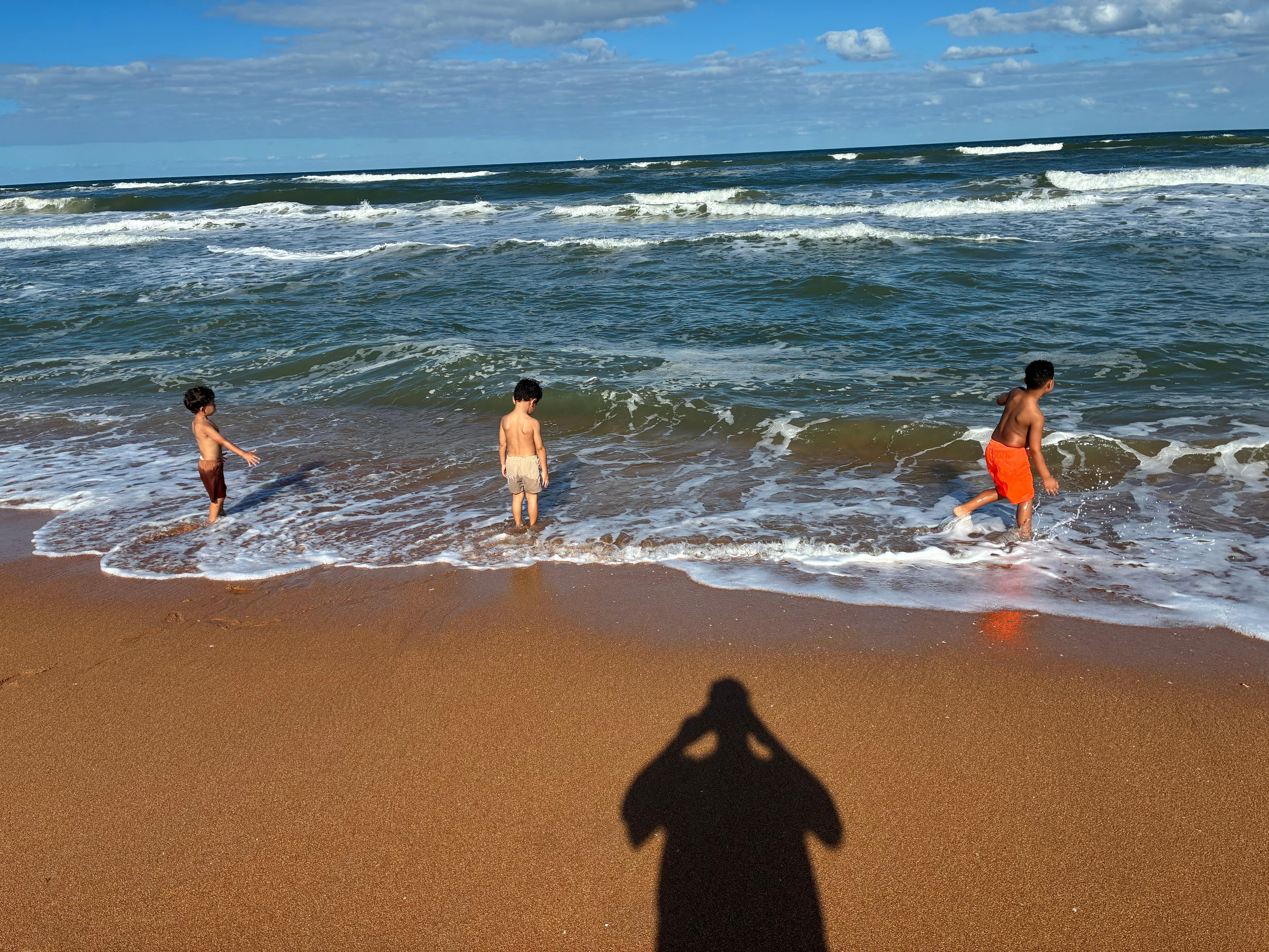 Kids loved shallow areas during low tide.