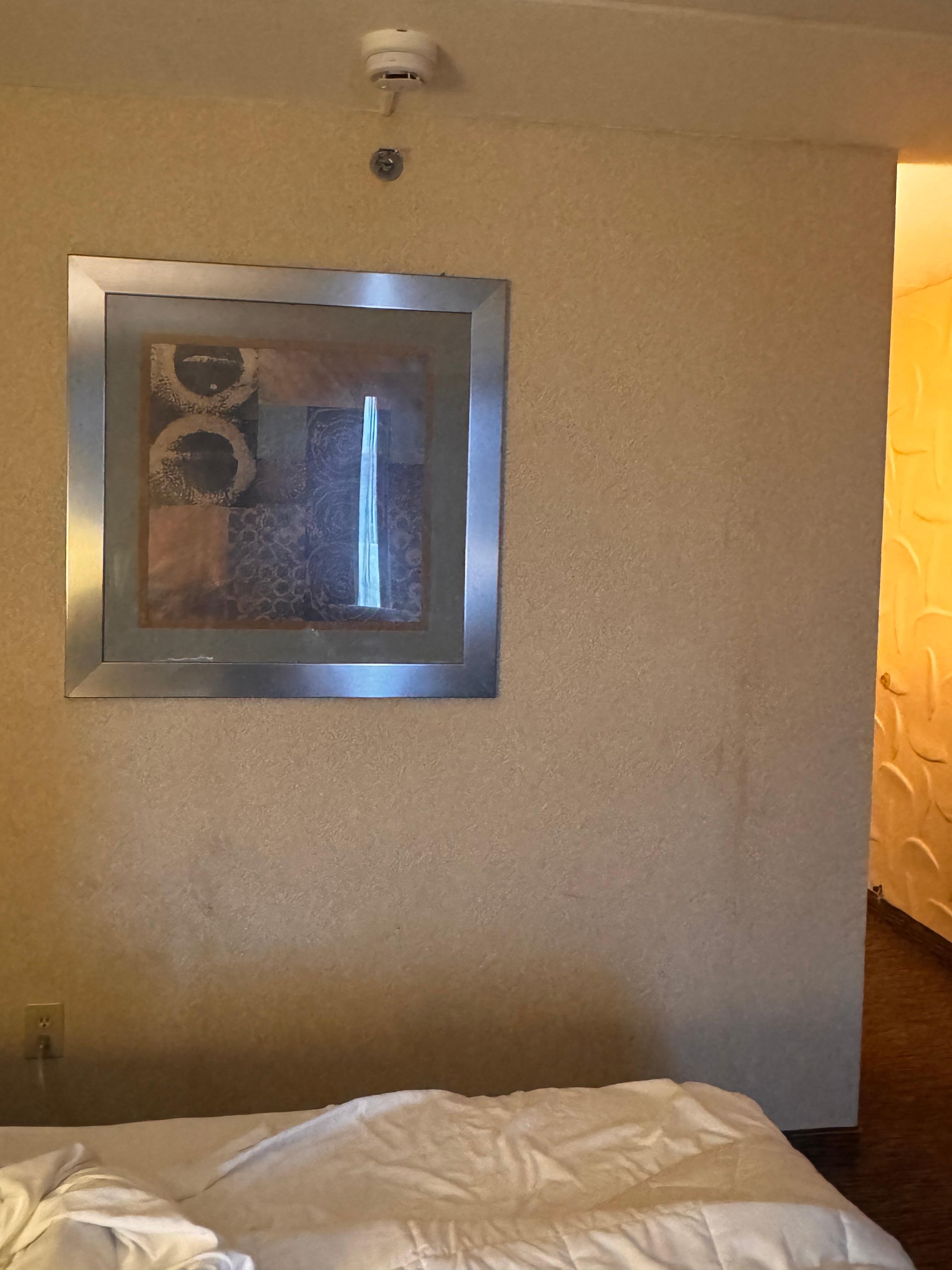 Stains down walls