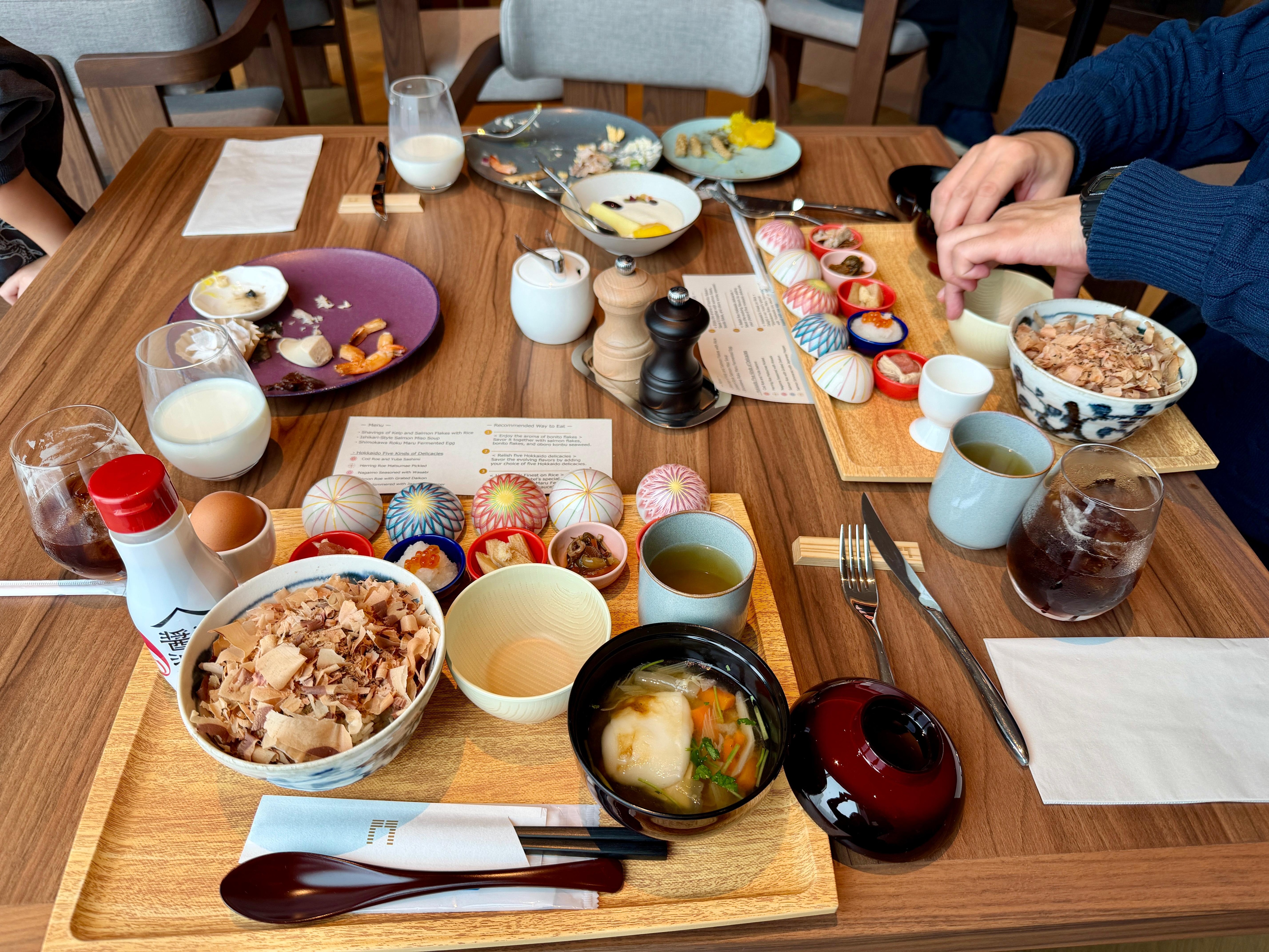 豐富的日式的早餐