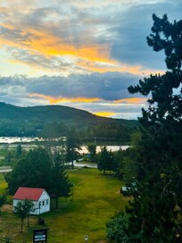 Sunset view from our balcony.