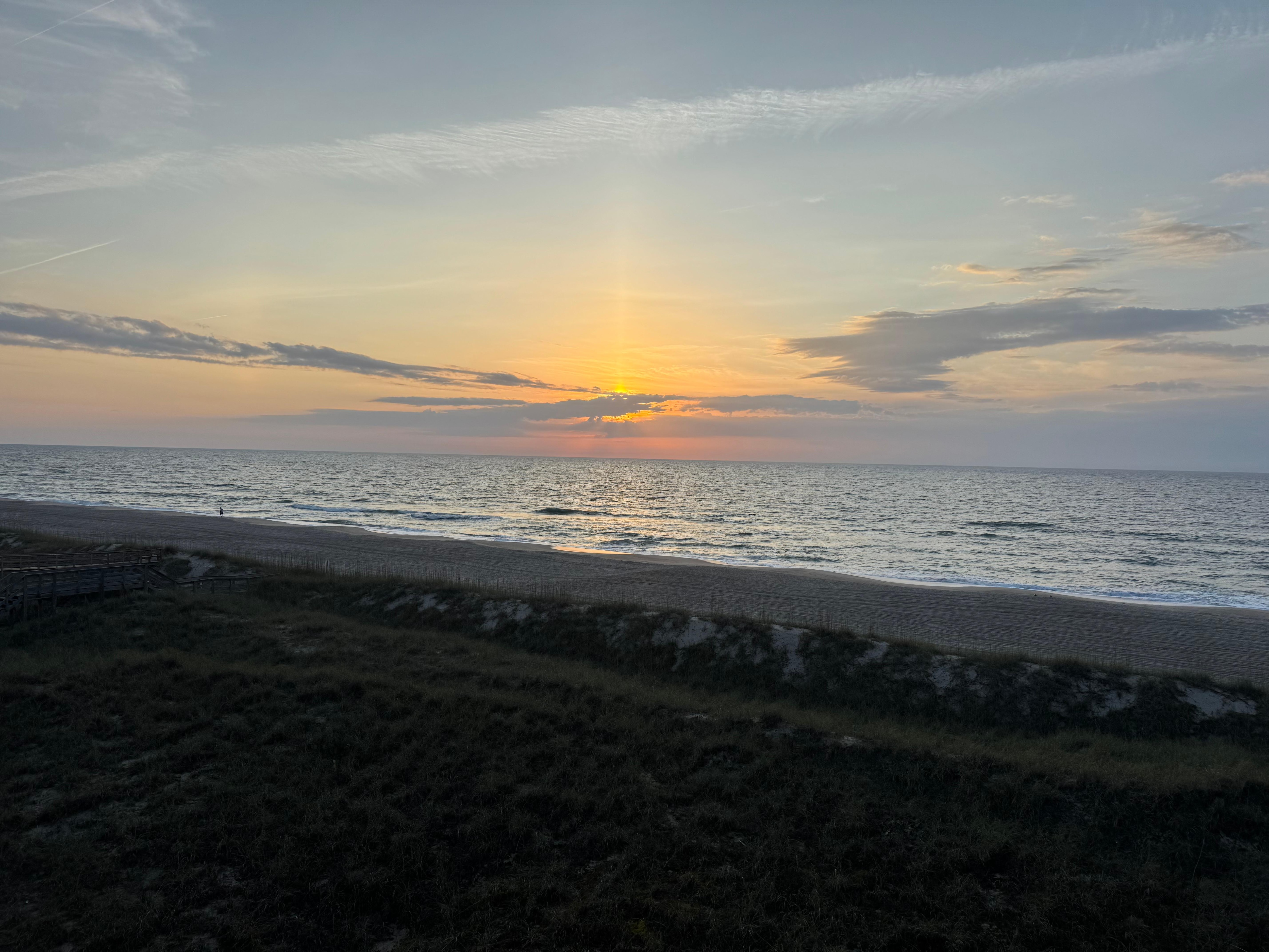 Last morning sunrise