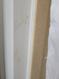 Stains on bathroom walls