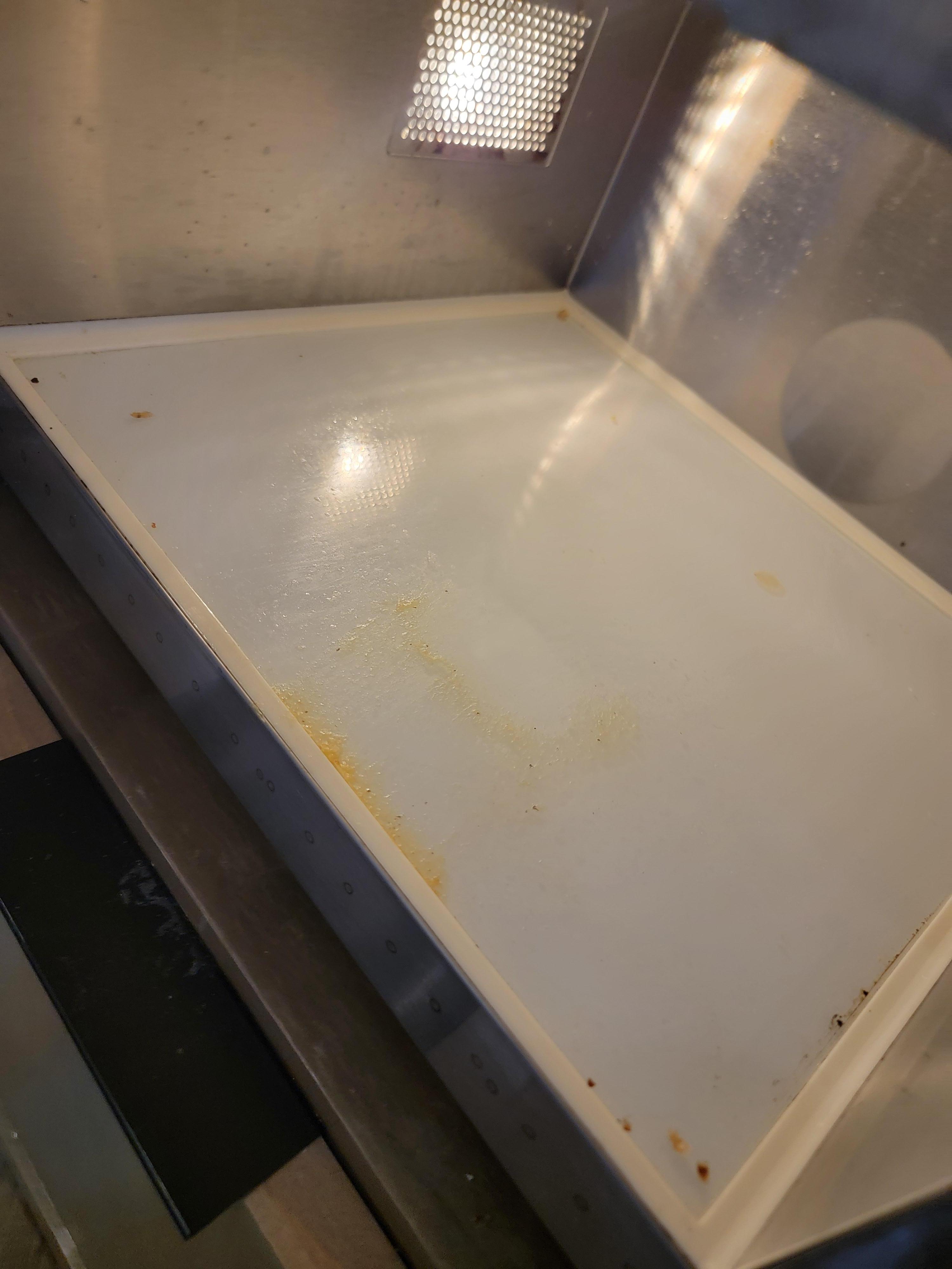 Crusted mac & cheese, etc. in microwave