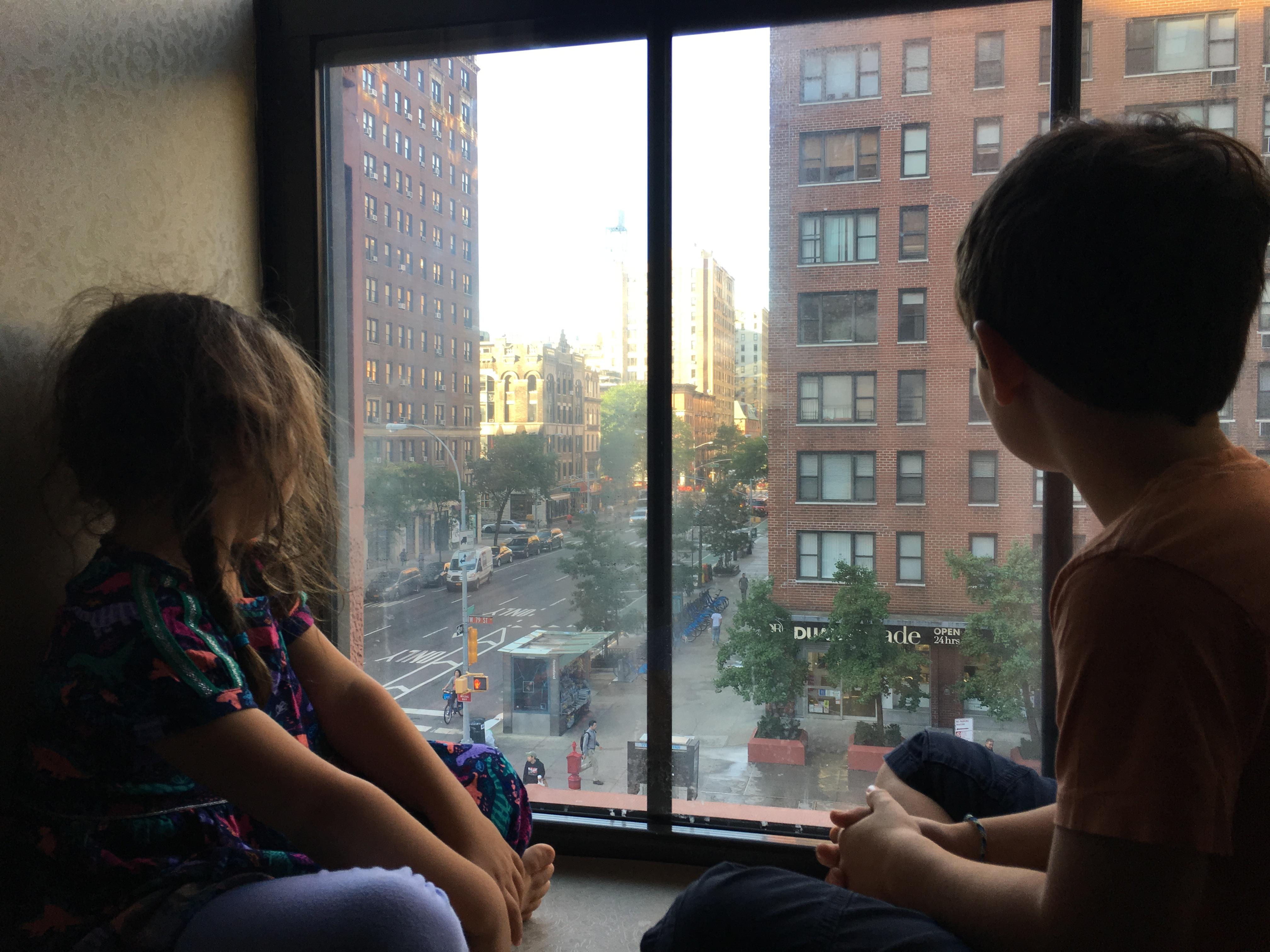 Deep windows are a great for watching the city