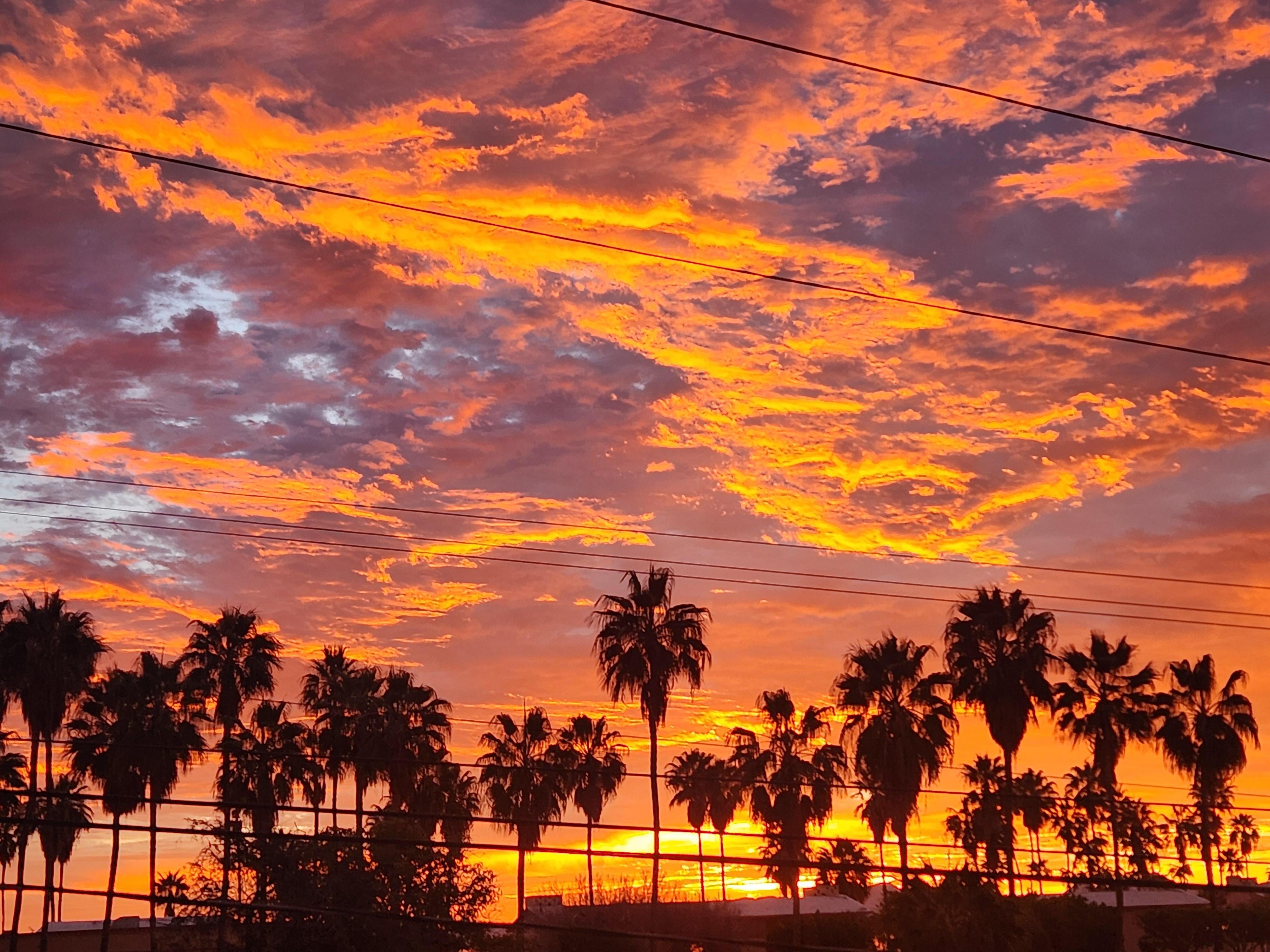 Sunrise from our balcony!