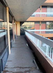 Corredor de acesso aos quartos