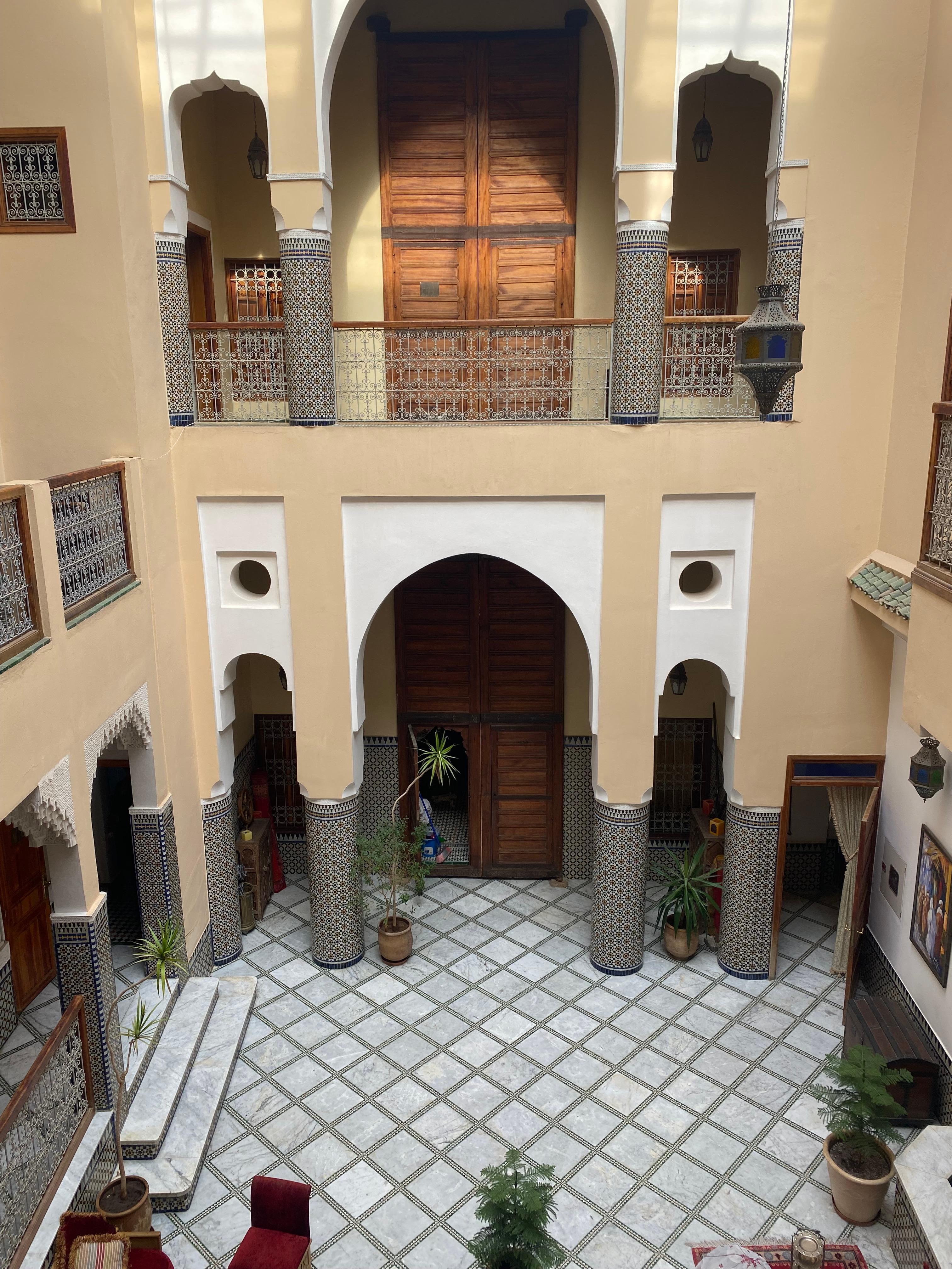 Lobby. View from second floor suite