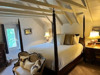 Main bedroom in attic suite