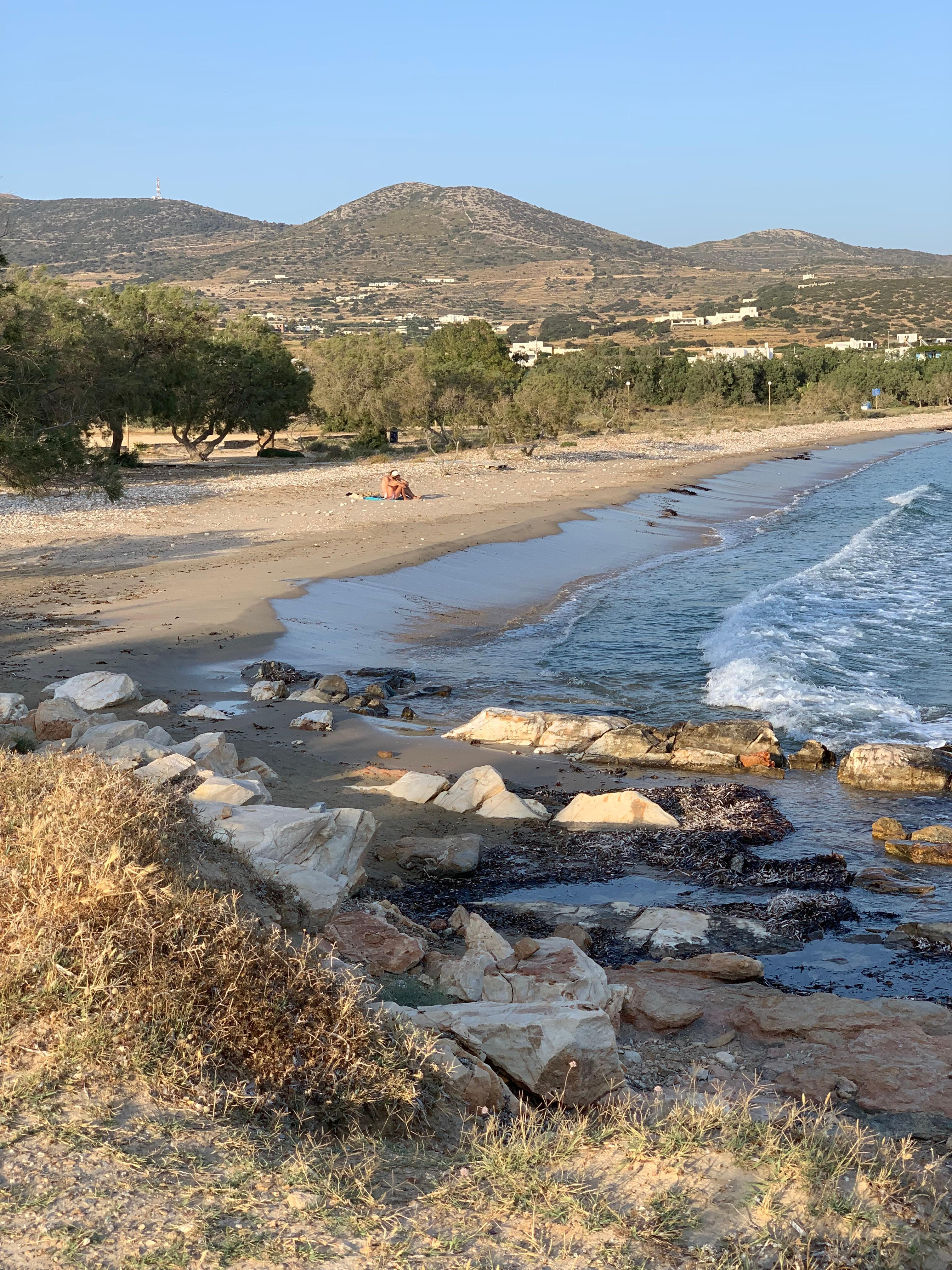 Sandy beach near the apartment 