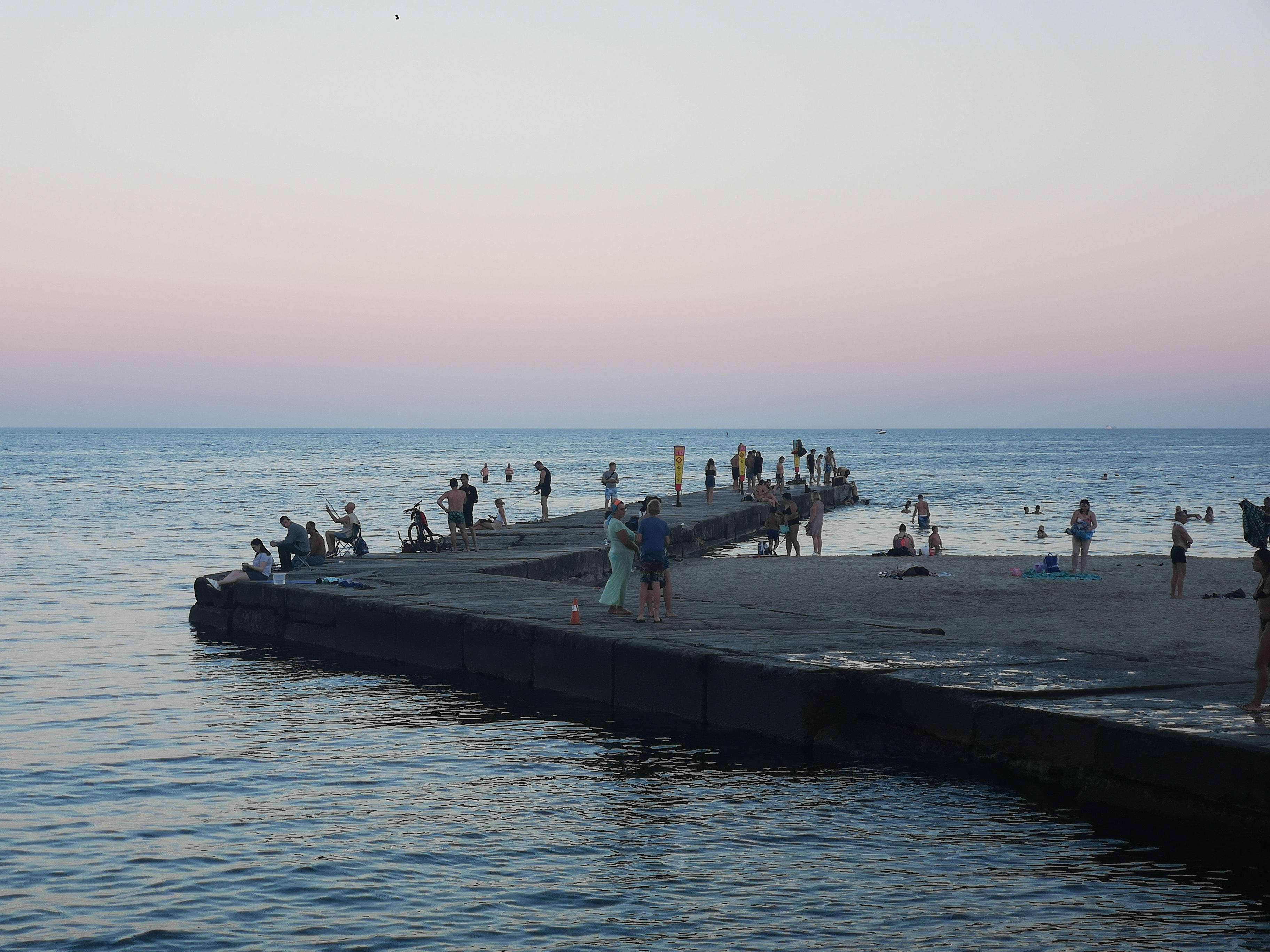 Sicht auf den Strand vom Restaurant aus