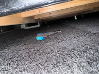 Old stuff from other guests under the bed.
