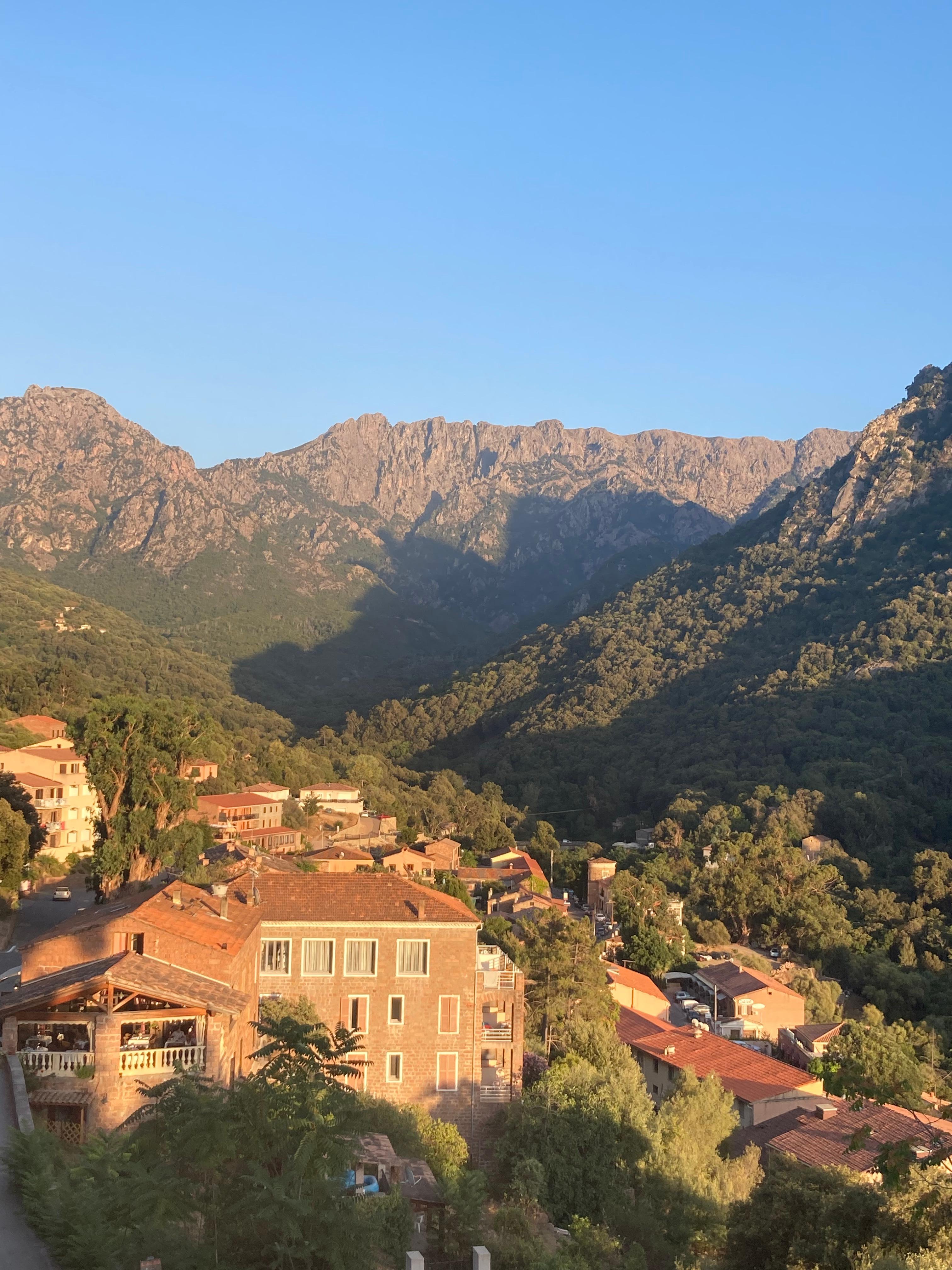 Vue de la chambre côté montagne