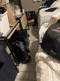 Väldigt lite golvyta.