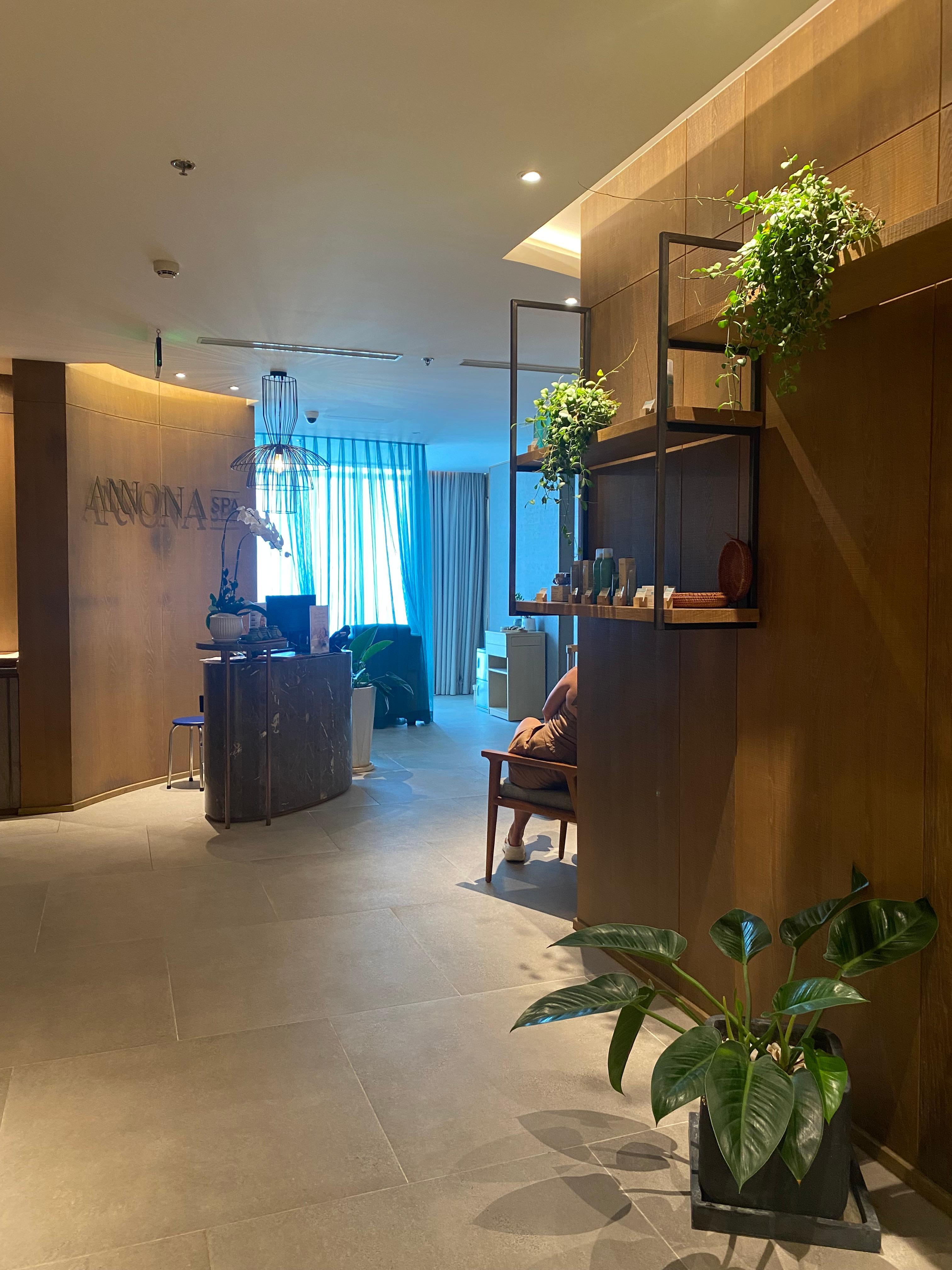 Spa reception.