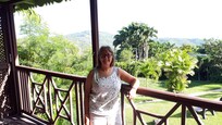 On our balcony