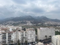Uitzicht vanaf 6e verdieping balkon
