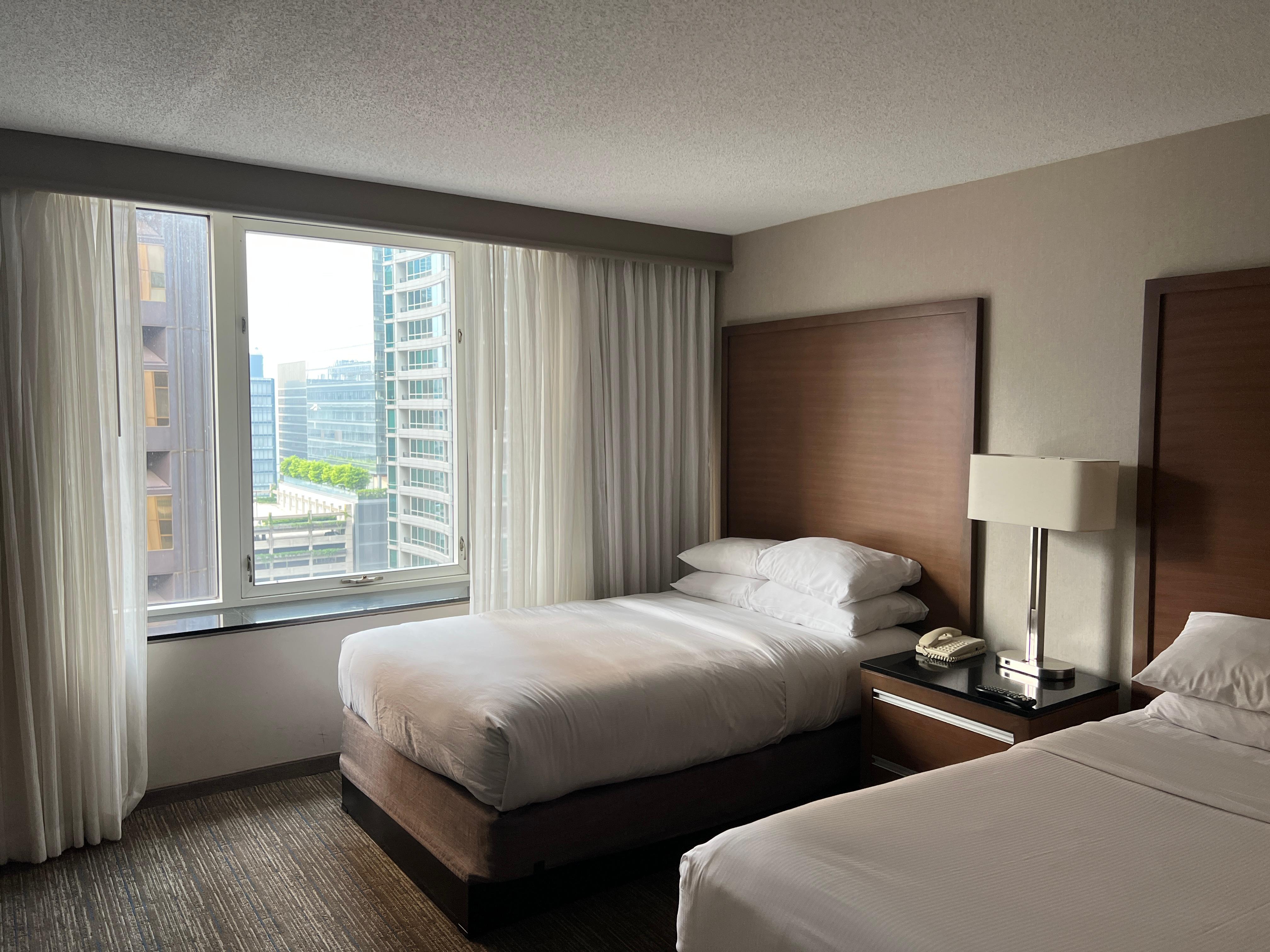 Bedroom area of the suite