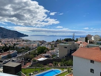 Utsikten fra vårt rom i 6. etg.