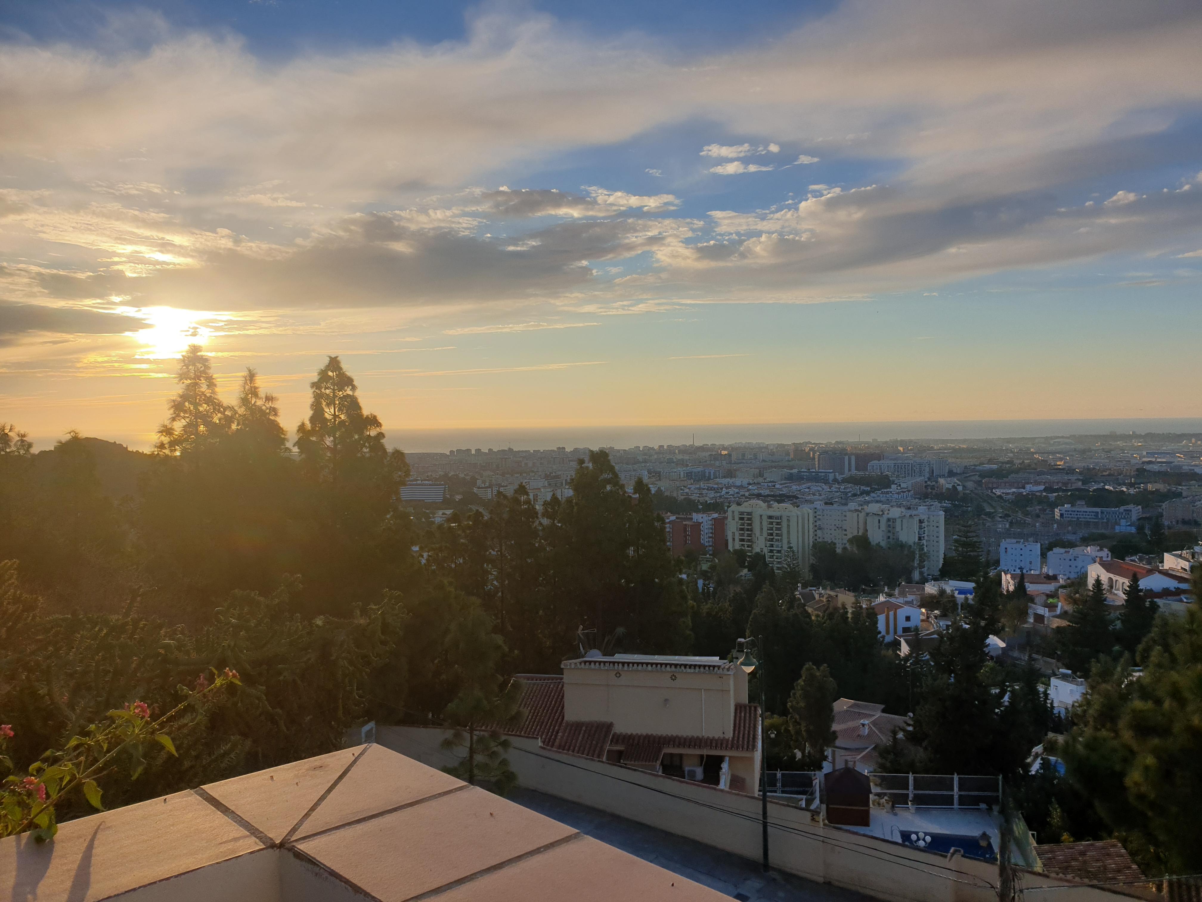 Vue de la chambre, au petit matin