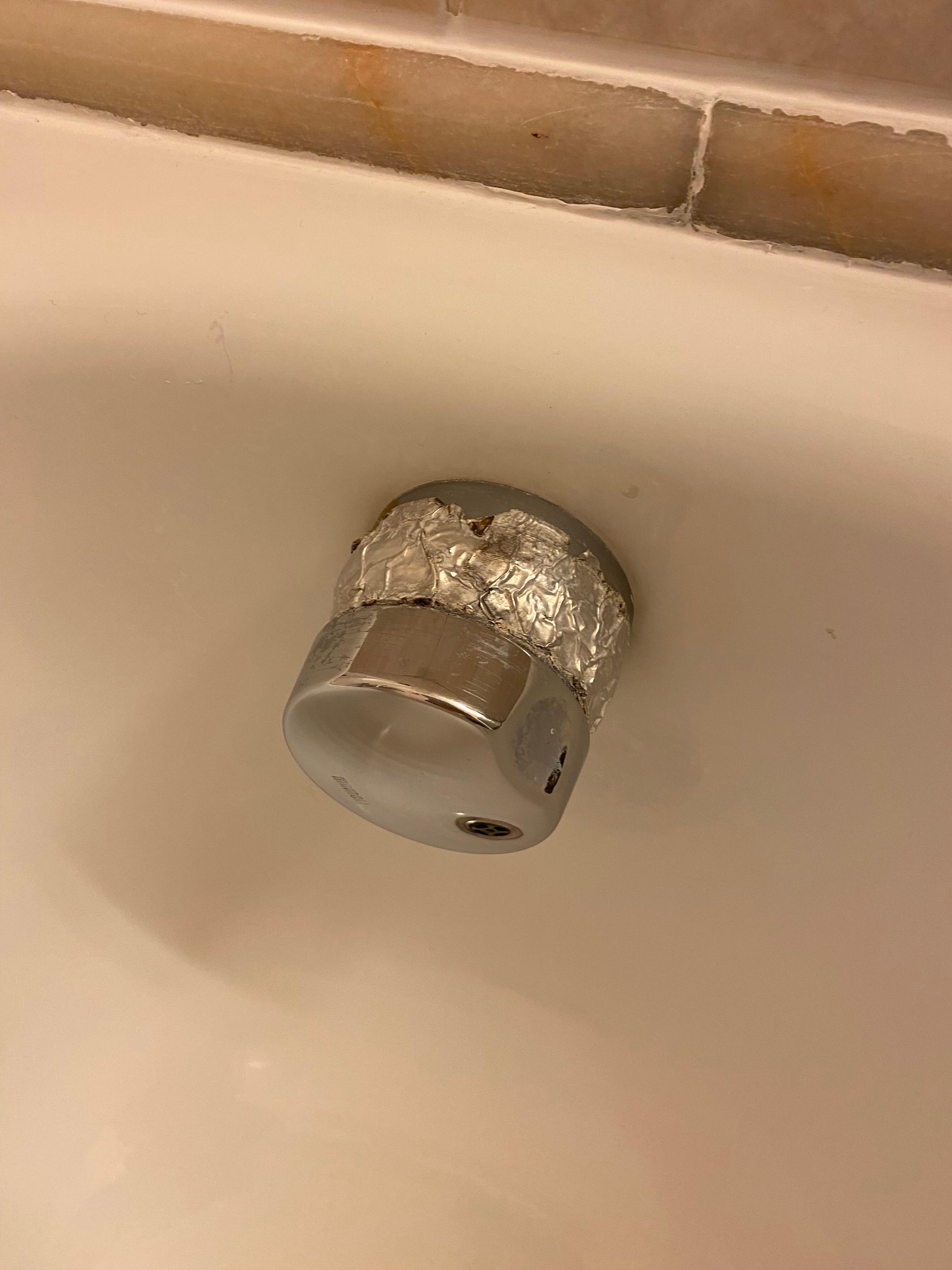 Baignoire rafistolée 