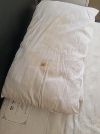 The pillow looks like blood.
Please bin these.
