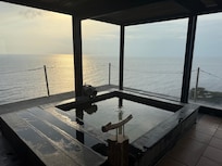 Onsen avec vue sur le fuji