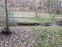 Gap Creek behind room.