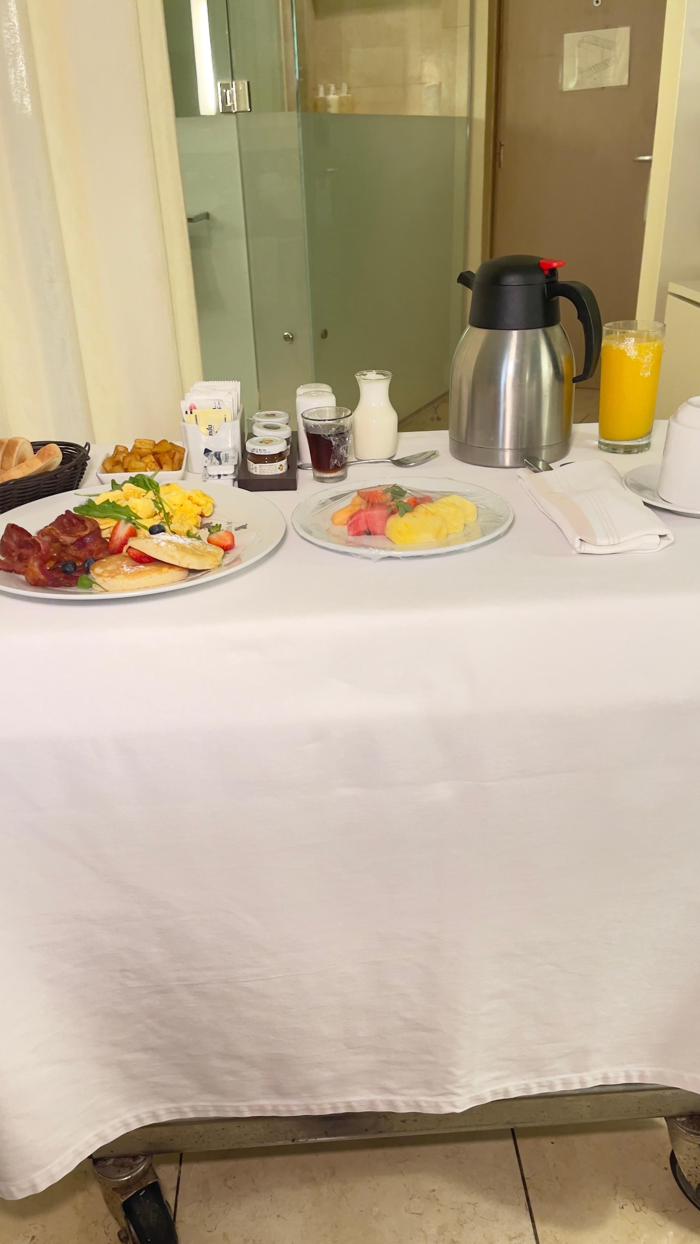 Room service.. Breakfast… Fantastic 