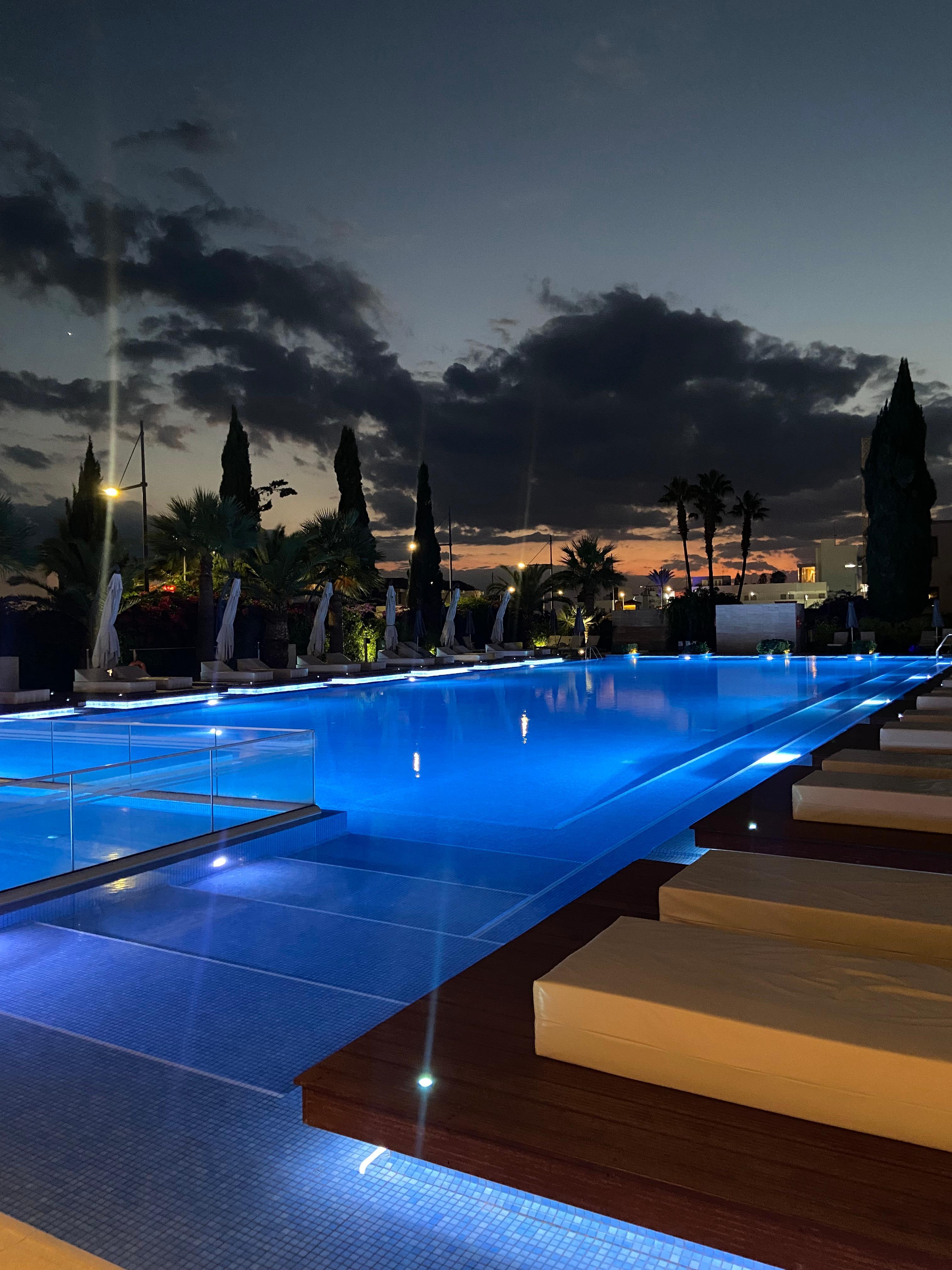 Pool by night