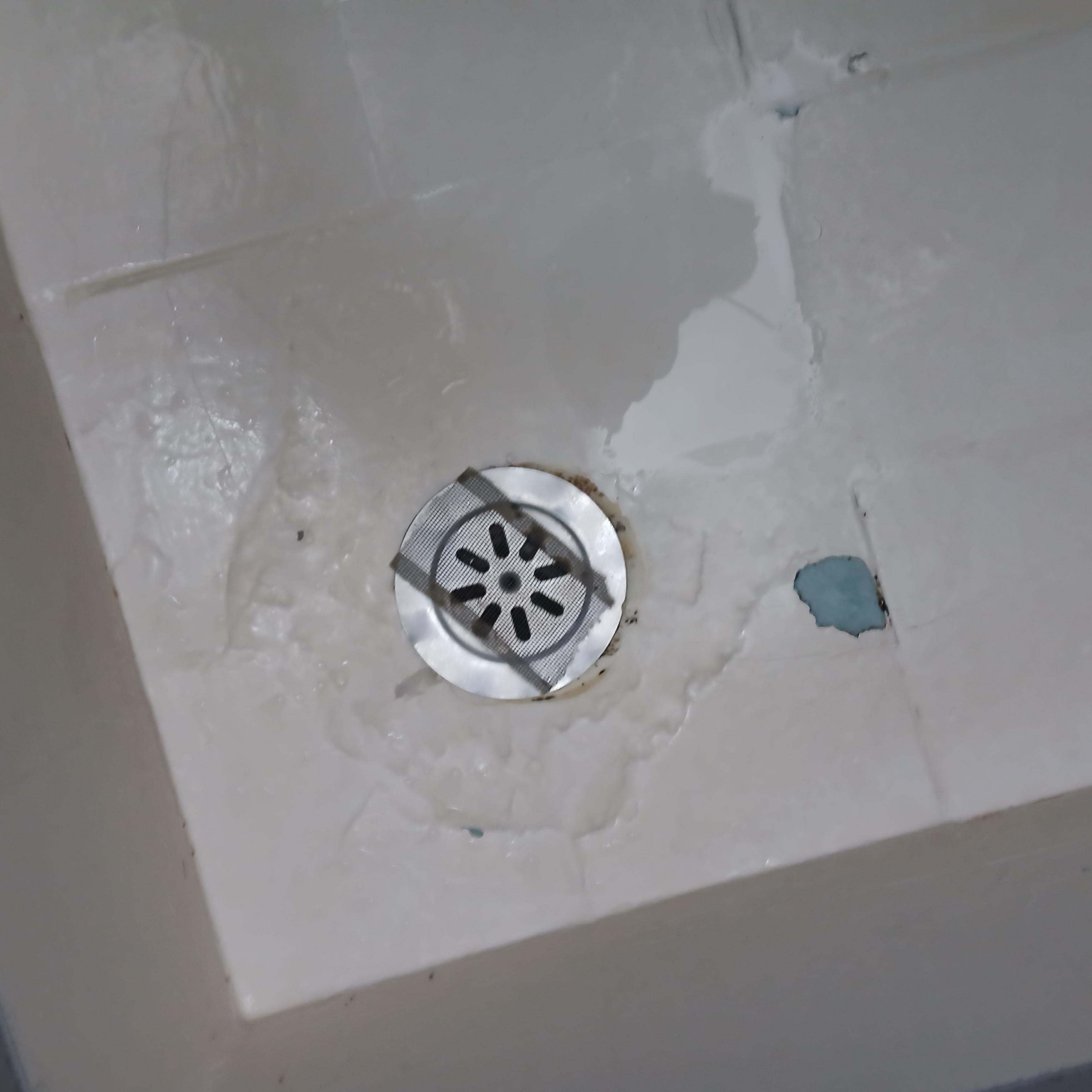 Shower drain with wire guaze