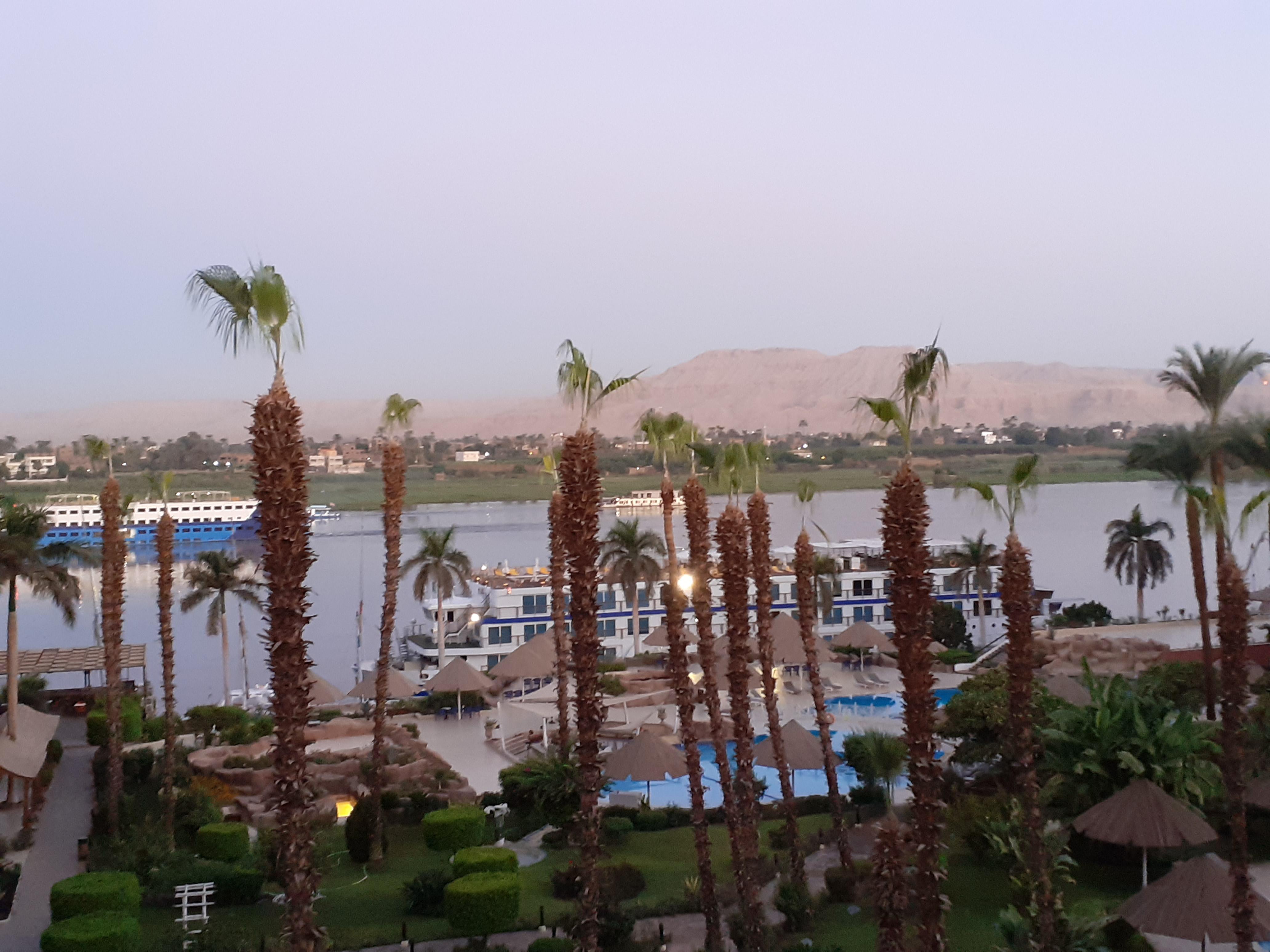 View of Nile from balcony.