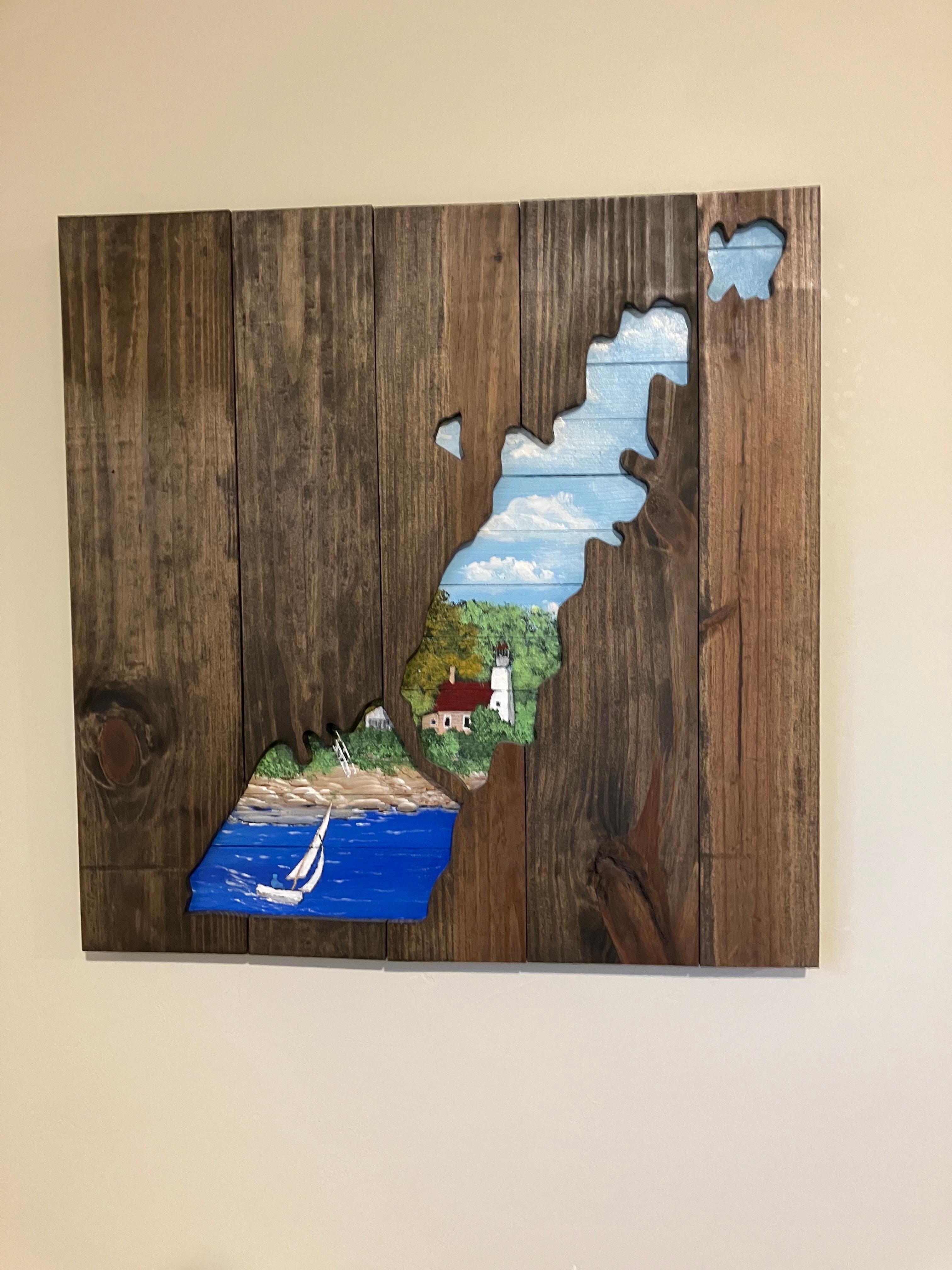 Enjoyed this art work inside my room!