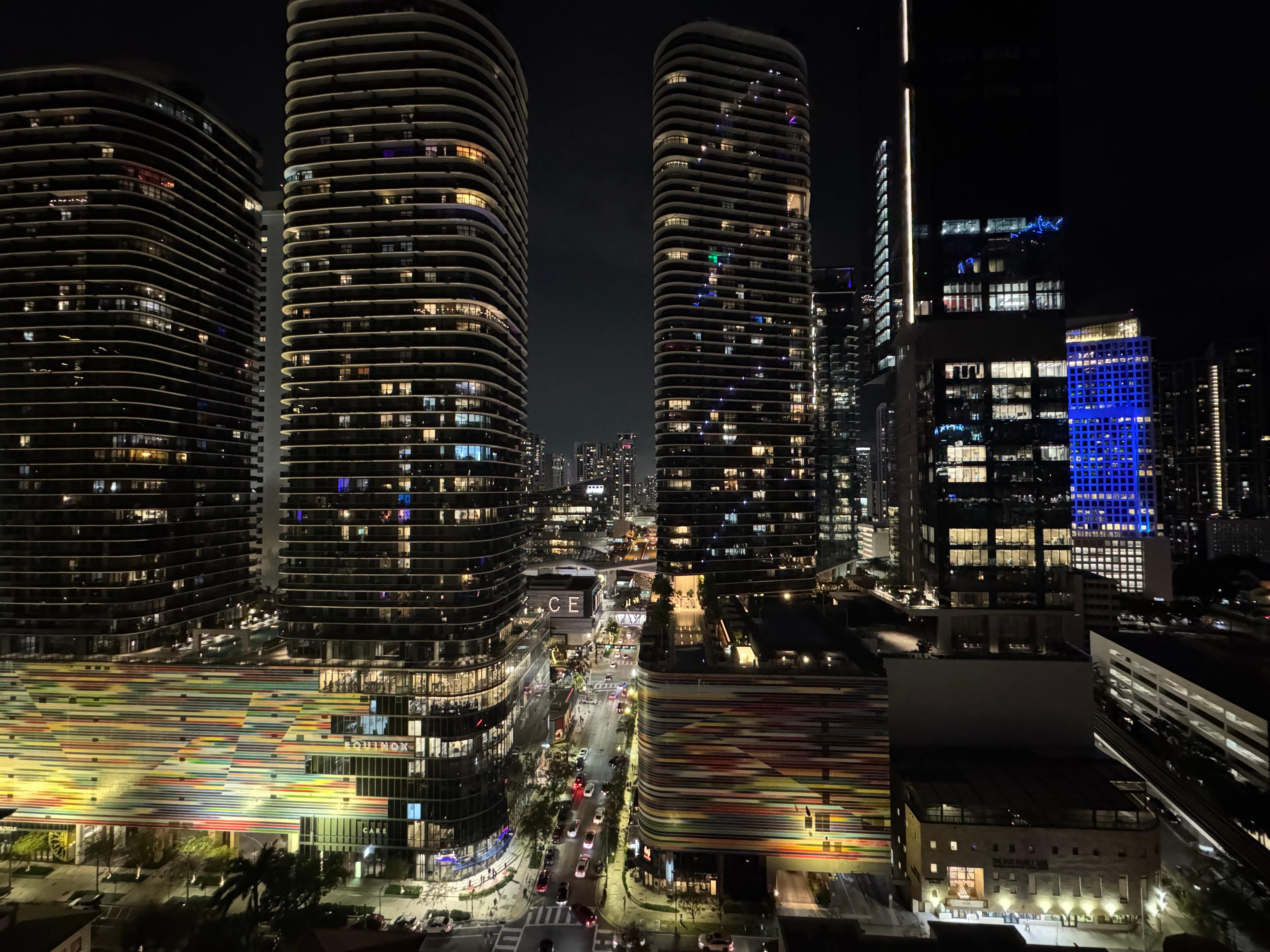 Night view from the rooftop. 