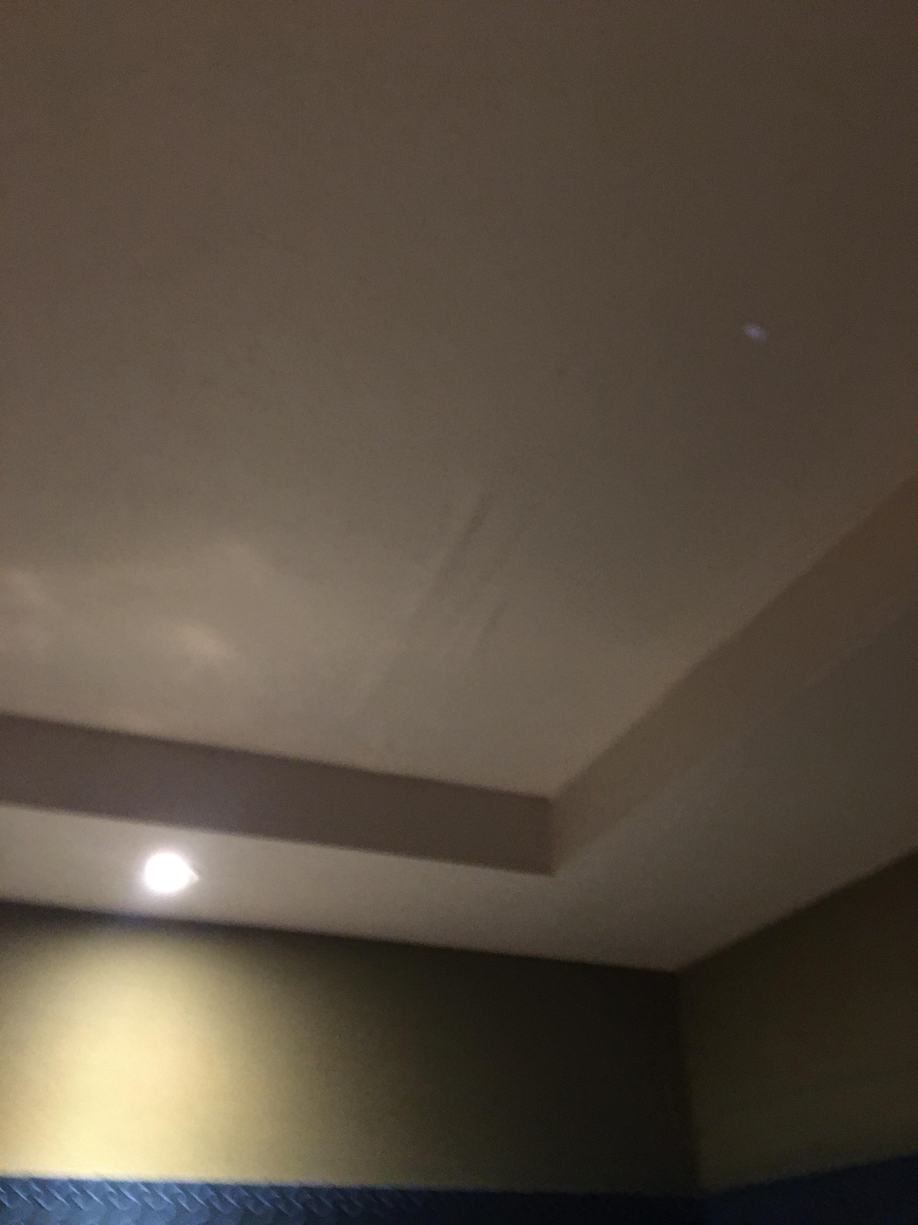 Peeling ceiling